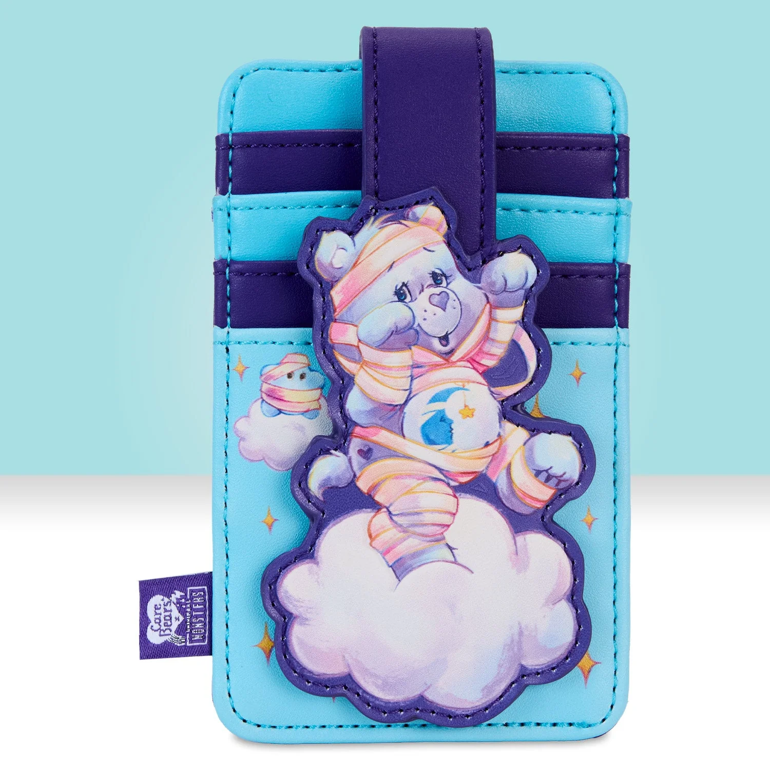 Loungefly Carebears x Universal Monsters Bedtime Bear Mummy Cardholder
