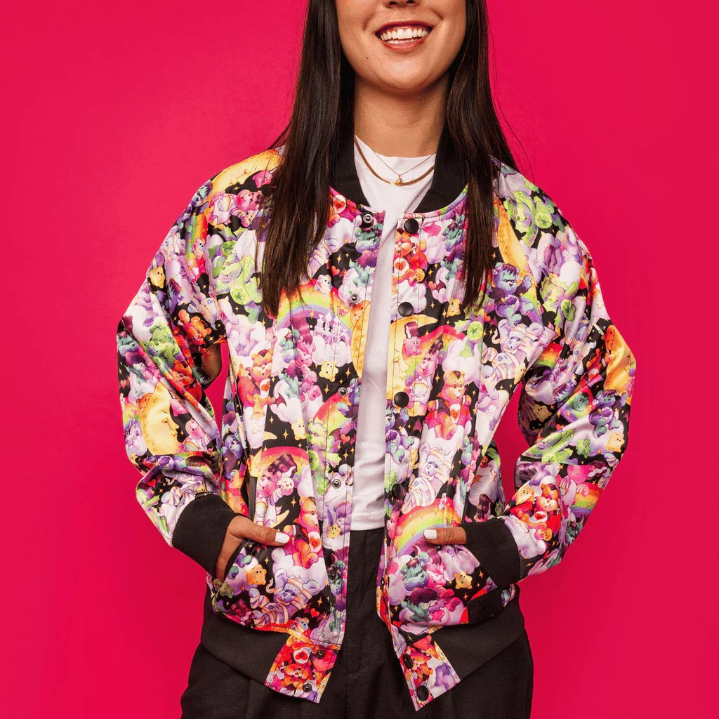 Loungefly Carebears x Universal Monsters Bomber Jacket