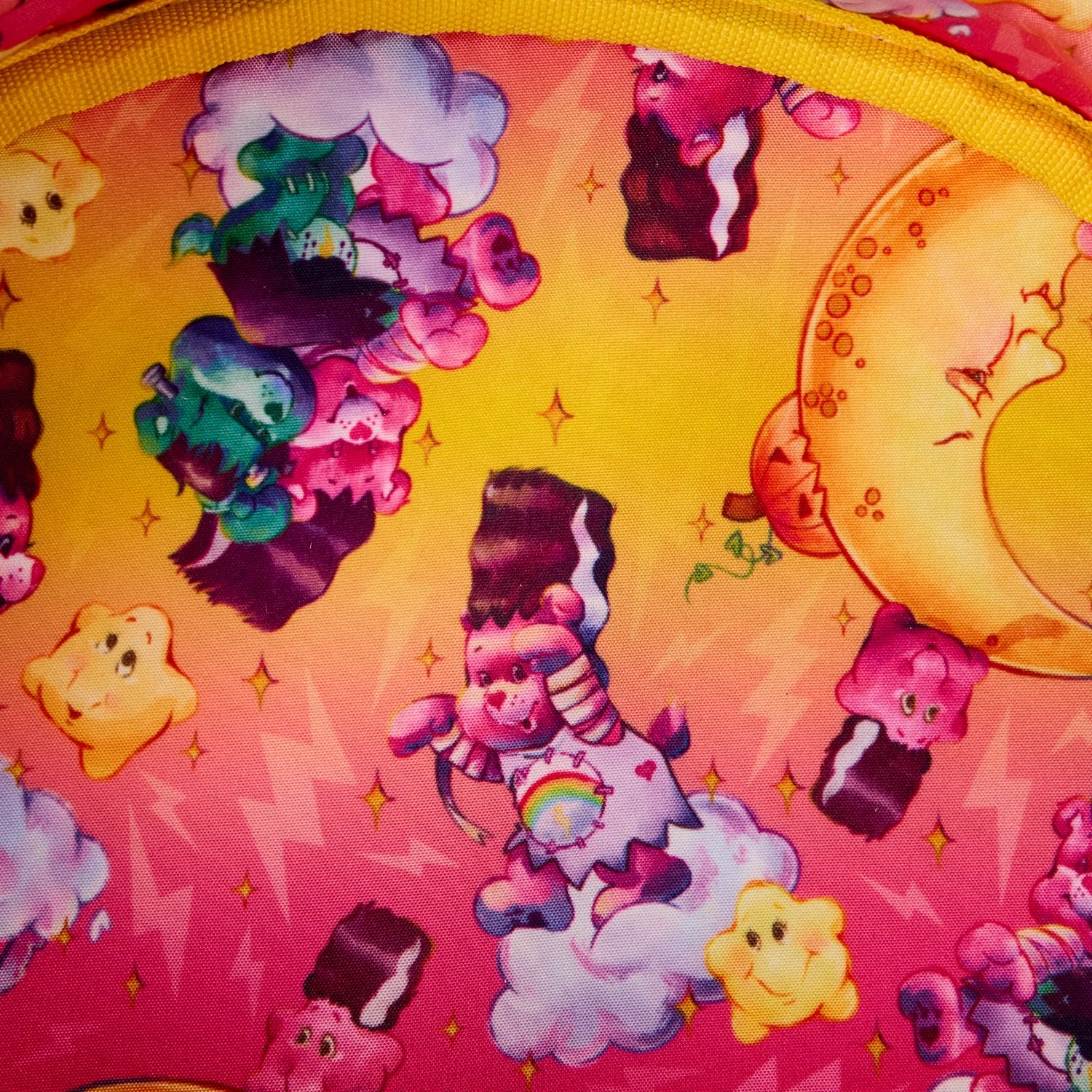 Loungefly Carebears x Universal Monsters Cheer Bear Bride Canteen Crossbody Bag - Image 5