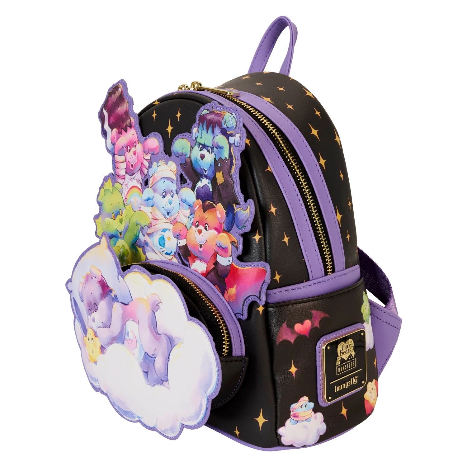 Loungefly Carebears x Universal Monsters Scary Dreams Mini Backpack - Image 3