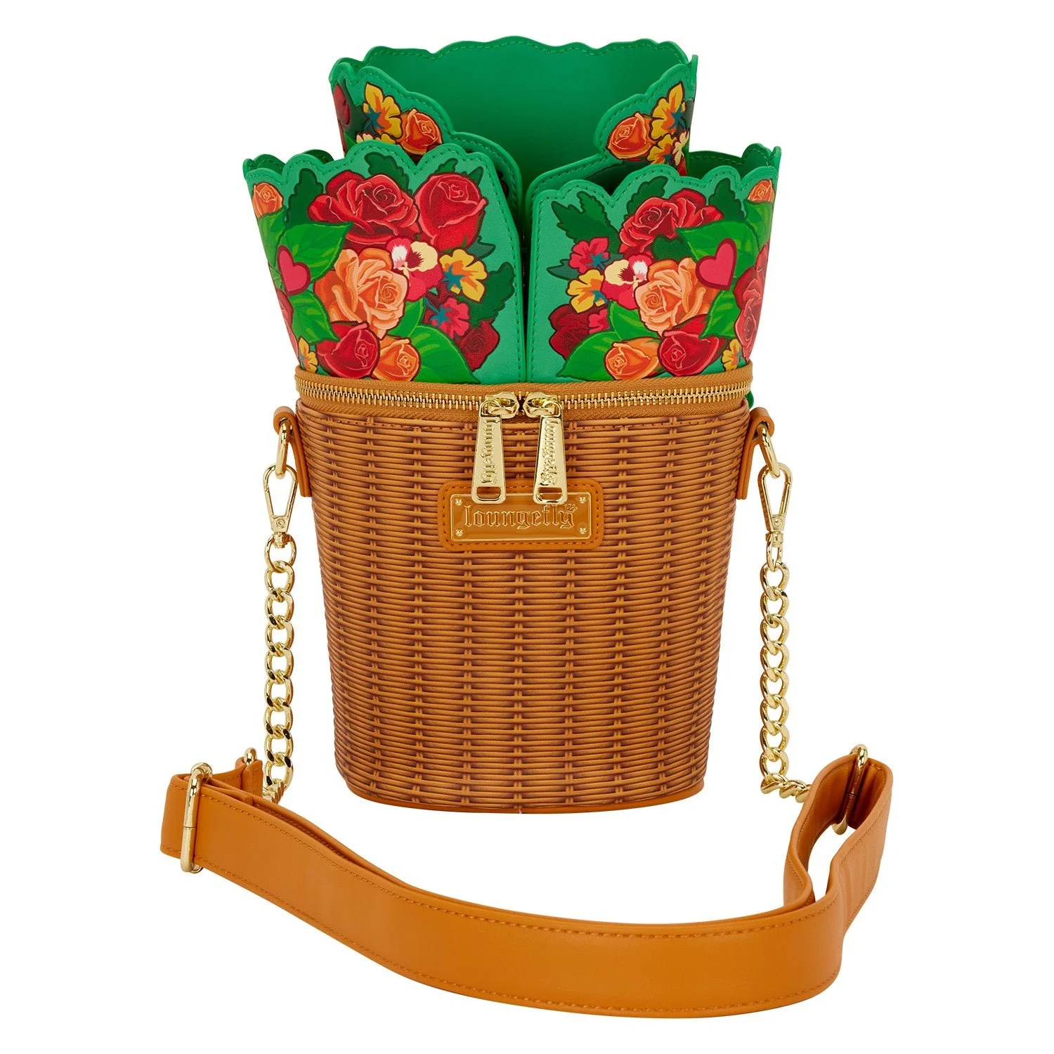 Loungefly Originals Figural Flower Basket Crossbody Bag - Image 3