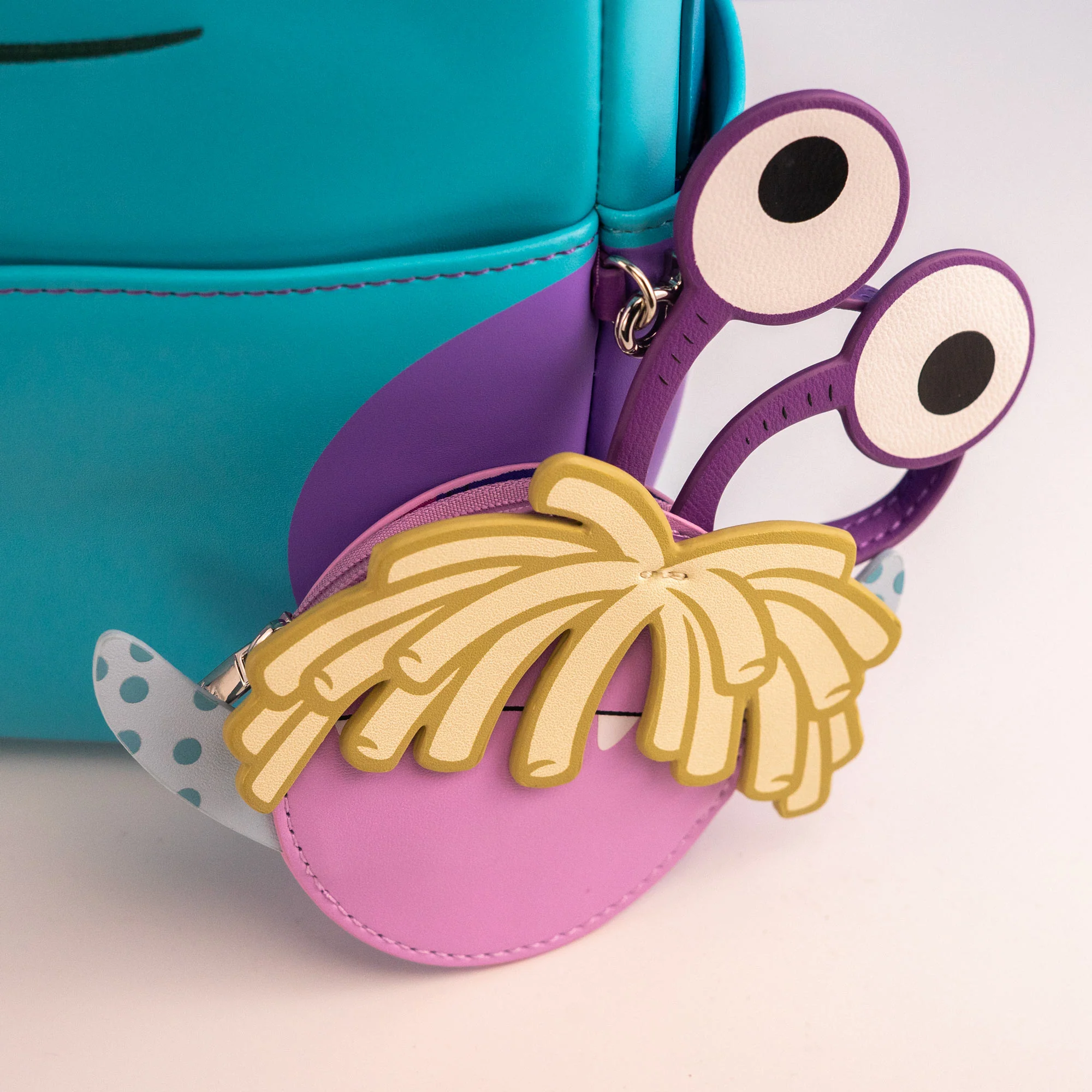 Loungefly x Disney Pixar Monsters Inc Sulley Cosplay Mini Backpack with Boo Coin Pouch - Image 3