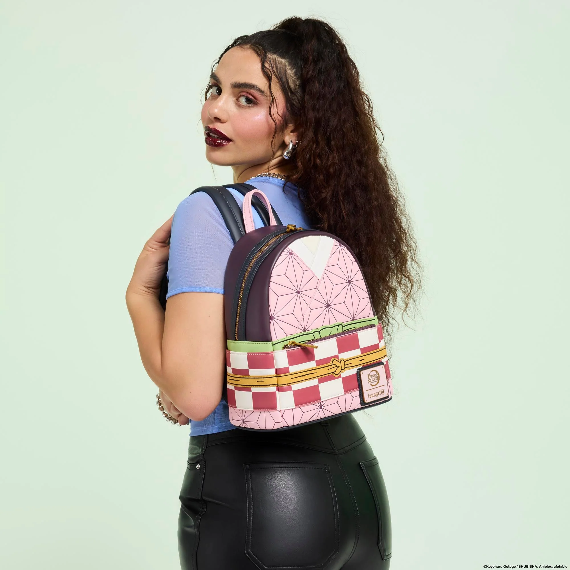 Loungefly x Demon Slayer Nezuko Kamado Cosplay Mini Backpack - Image 2