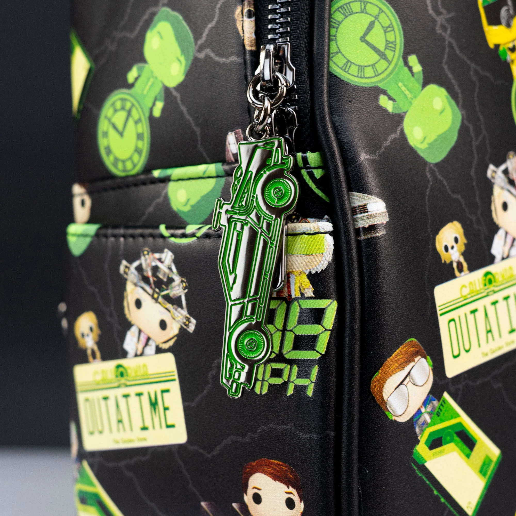Loungefly x Back To The Future Glow In The Dark Plutonium Backpack - Image 4