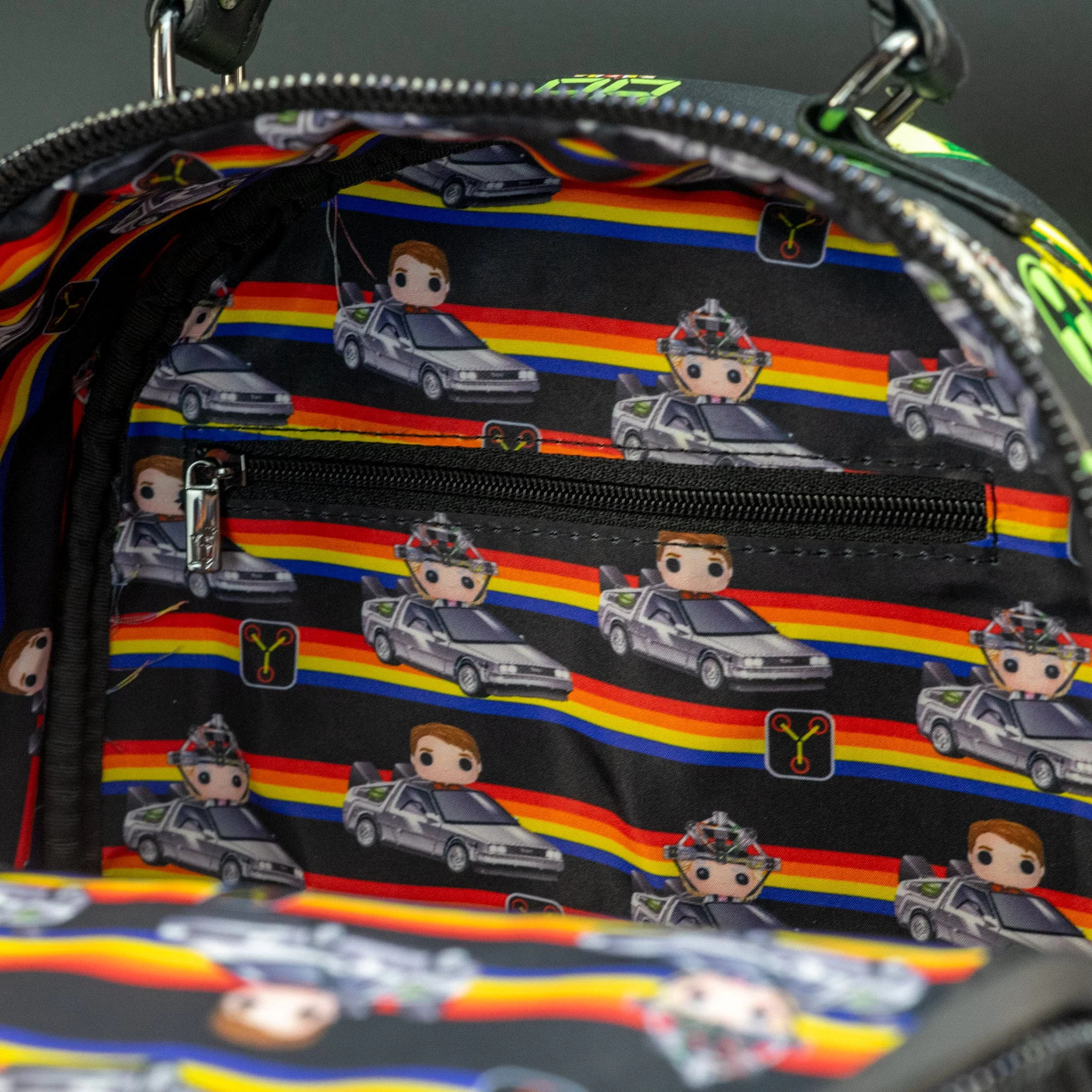 Loungefly x Back To The Future Glow In The Dark Plutonium Backpack - Image 5