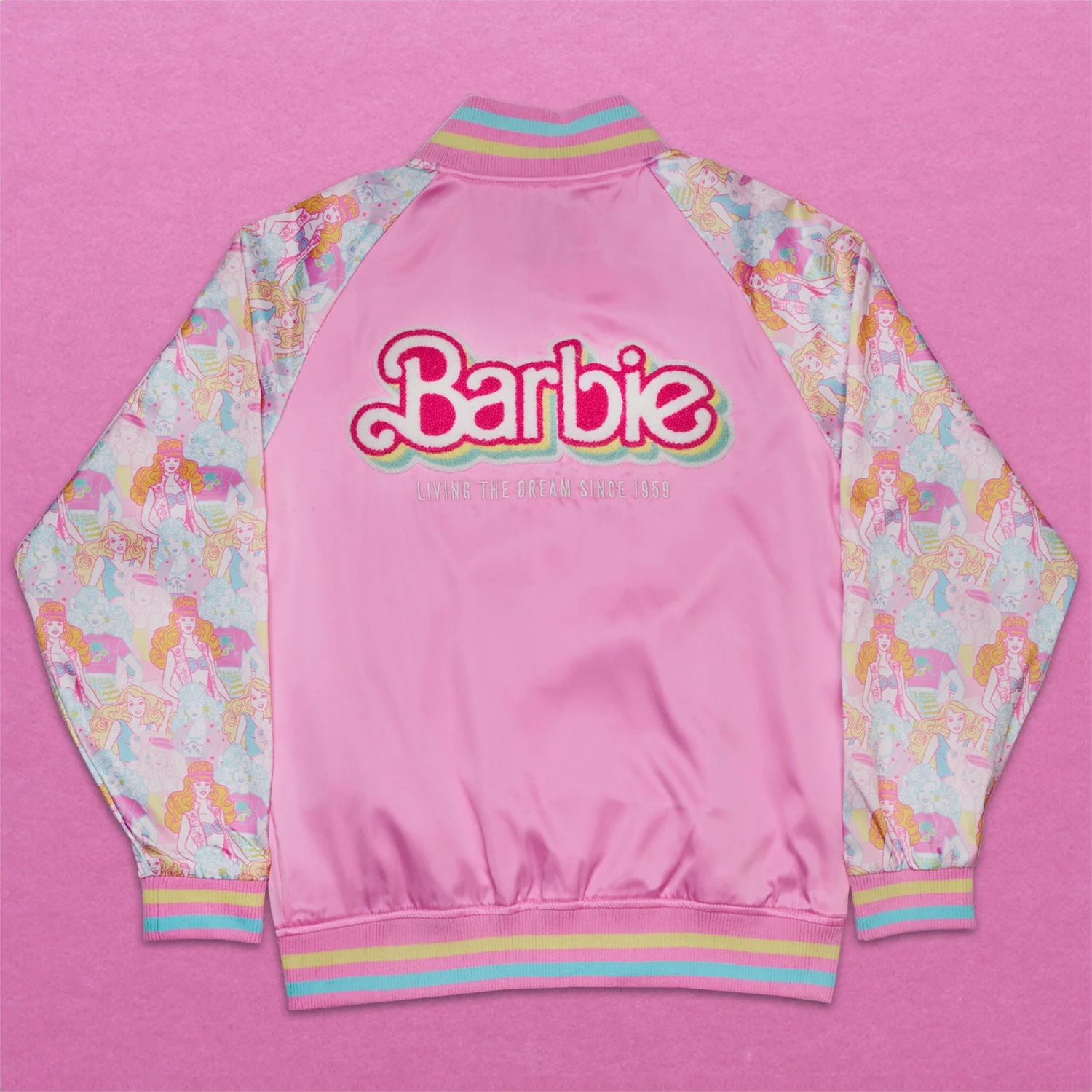 Loungefly x Barbie 65th Anniversary Bomber Jacket - Image 2