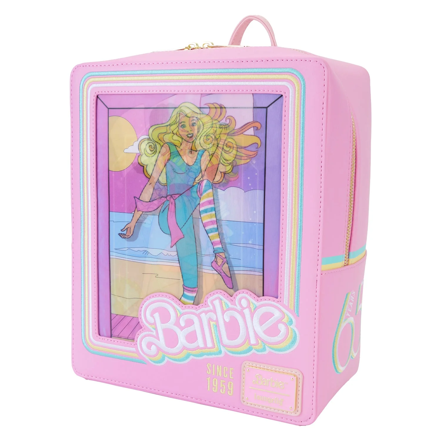 Loungefly x Barbie Doll Box Triple Lenticular Mini Backpack - Image 3