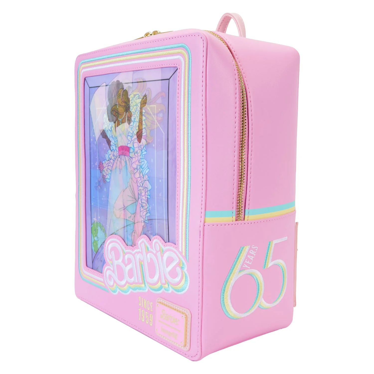 Loungefly x Barbie Doll Box Triple Lenticular Mini Backpack - Image 4