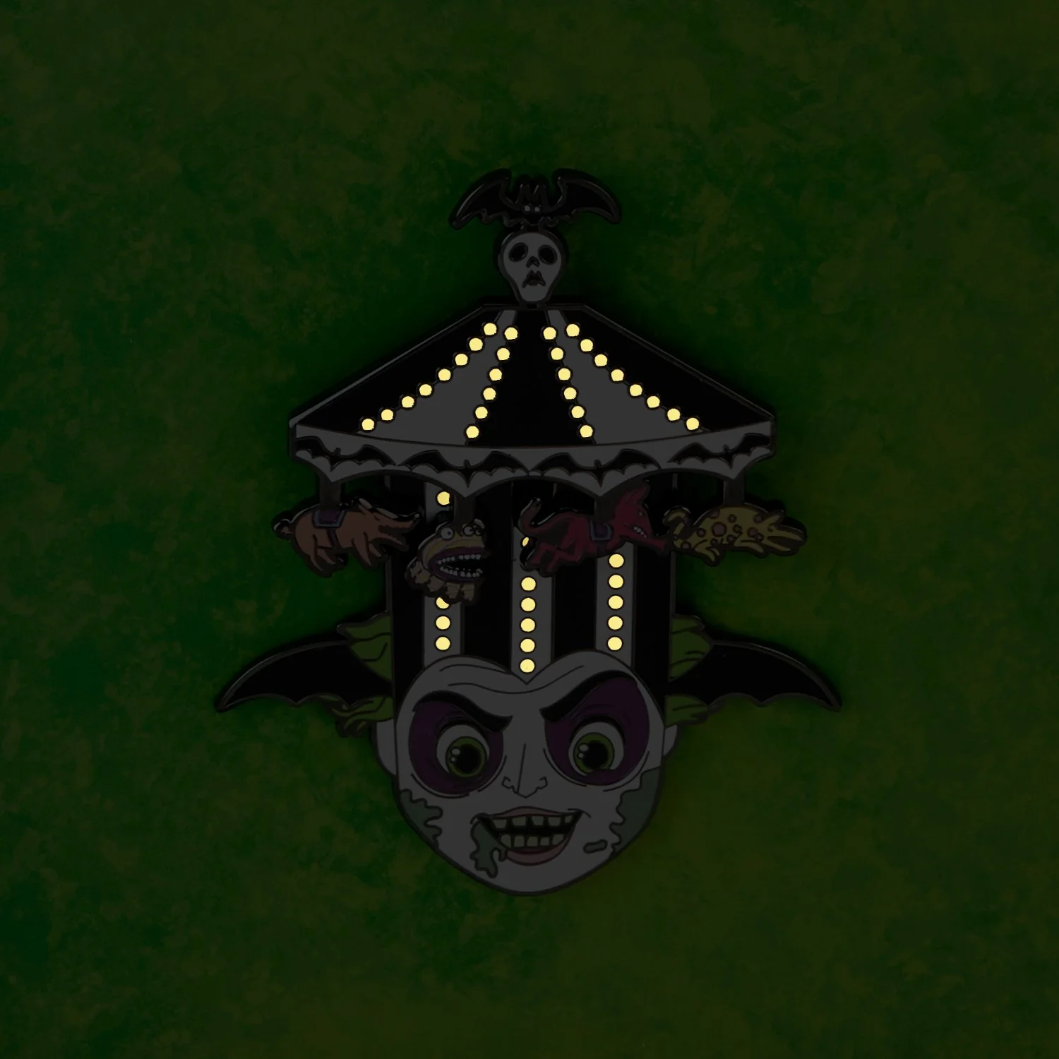 Loungefly x Beetlejuice Carousel Hat Sliding  3" Collector Box Pin - Image 3