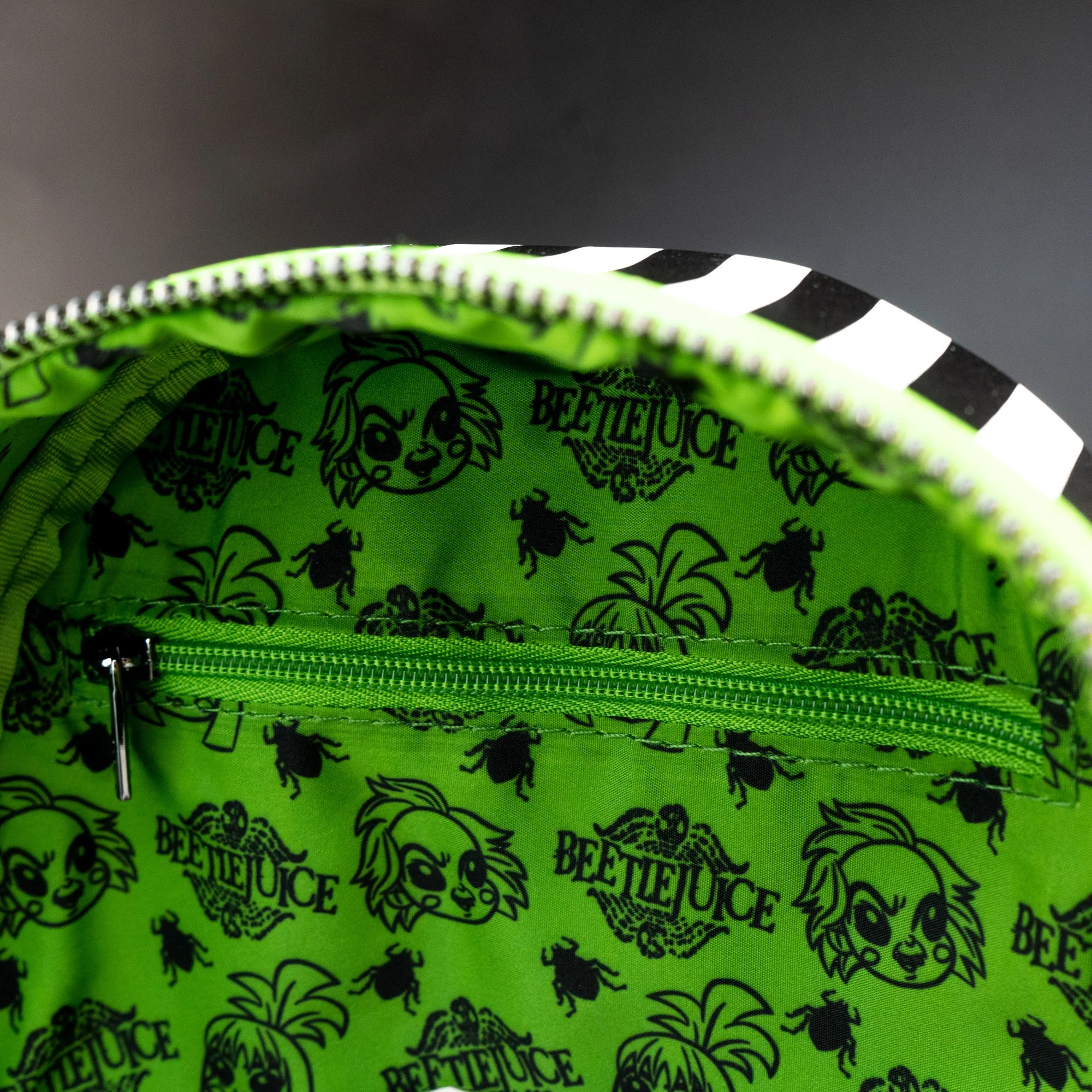 Loungefly x Beetlejuice Lydia Wedding Dome Pocket Mini Backpack - Image 5