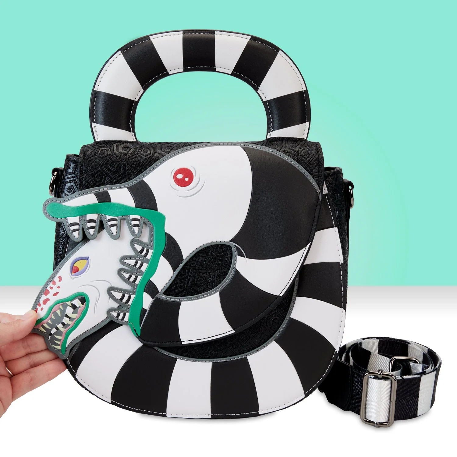 Loungefly x Beetlejuice Sandworm Crossbody Bag