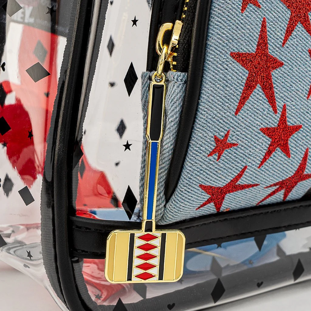 Loungefly x Birds of Prey Harley Quinn Clear PVC Mini Backpack - Image 3