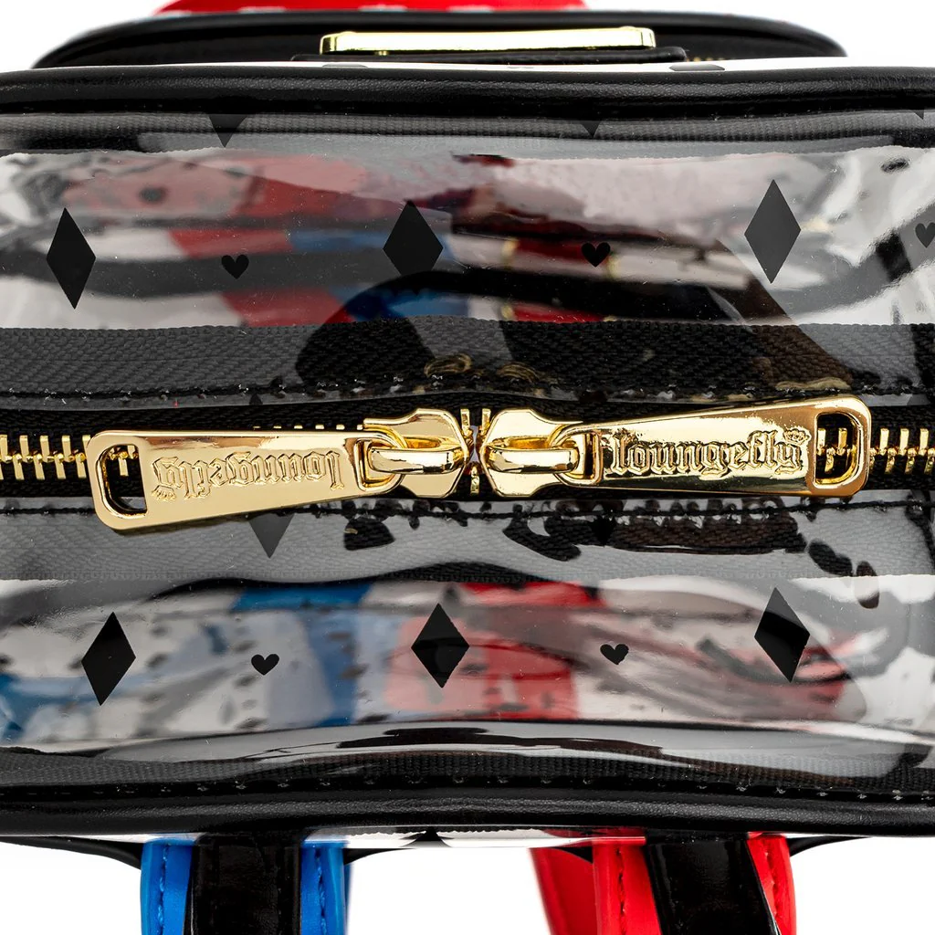 Loungefly x Birds of Prey Harley Quinn Clear PVC Mini Backpack - Image 4