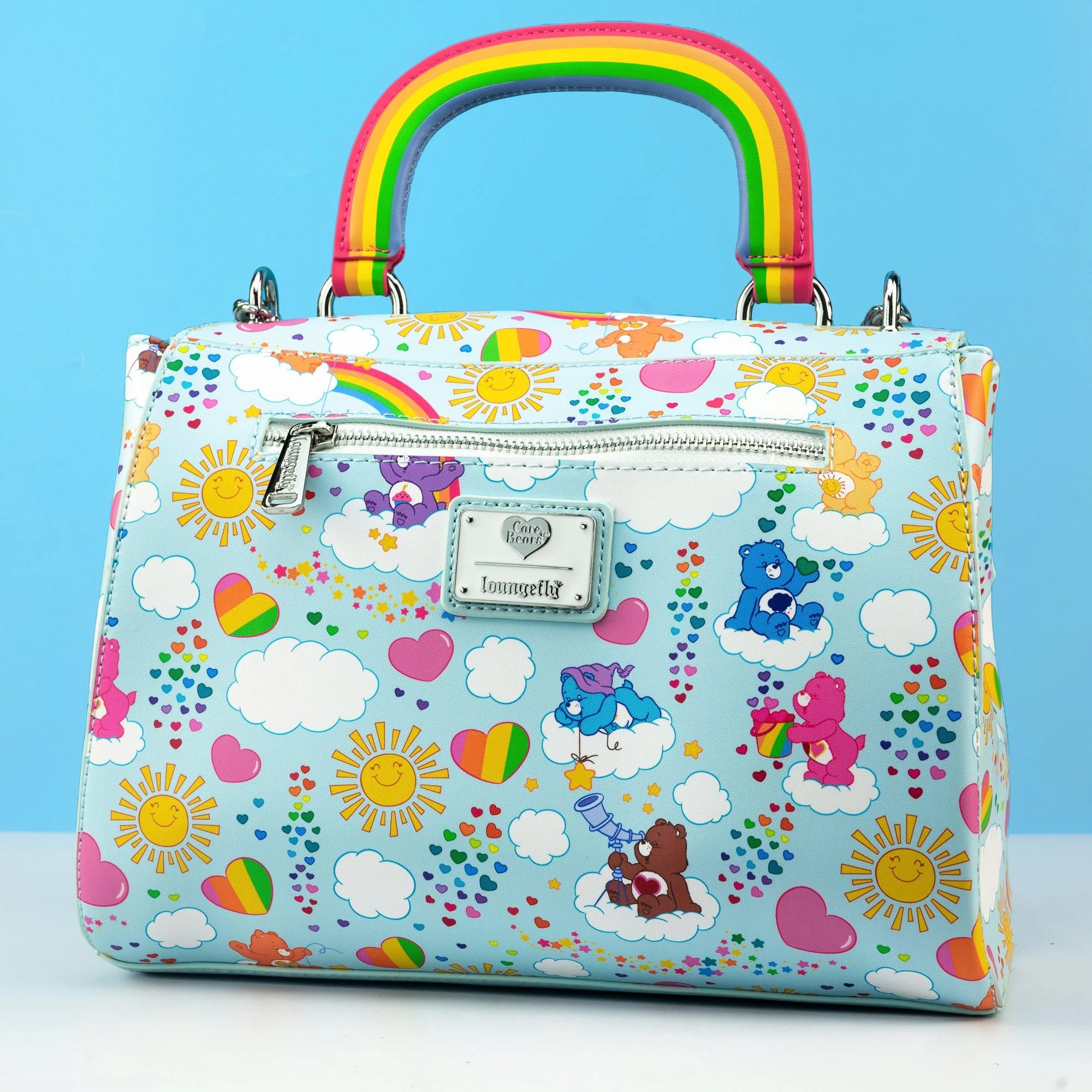 Loungefly x Care Bears All Over Print Rainbow Handle Crossbody Bag - Image 2