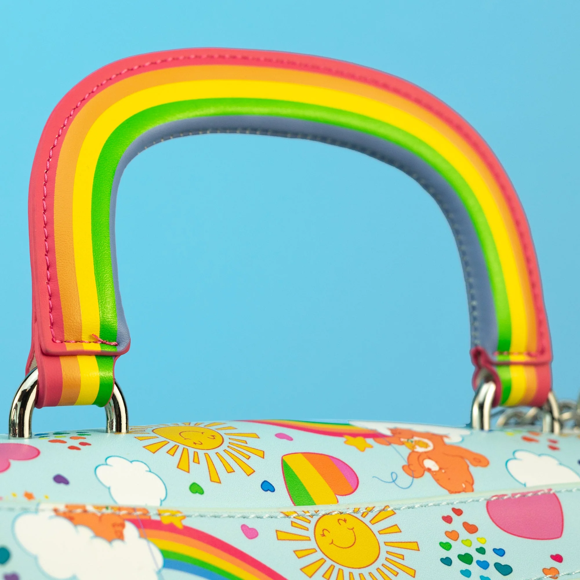 Loungefly x Care Bears All Over Print Rainbow Handle Crossbody Bag - Image 4