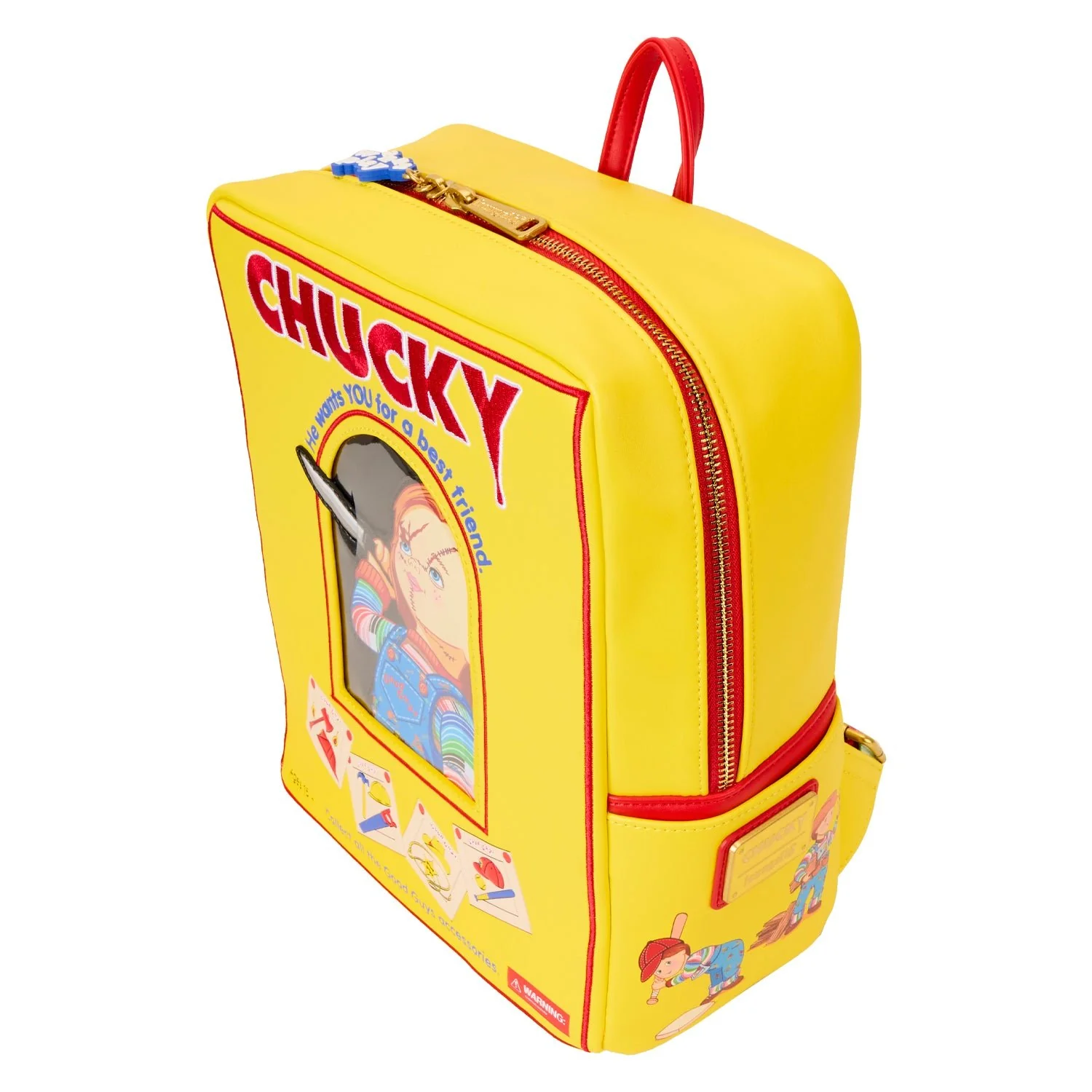 Loungefly x Childs Play Chucky Box Mini Backpack - Image 3