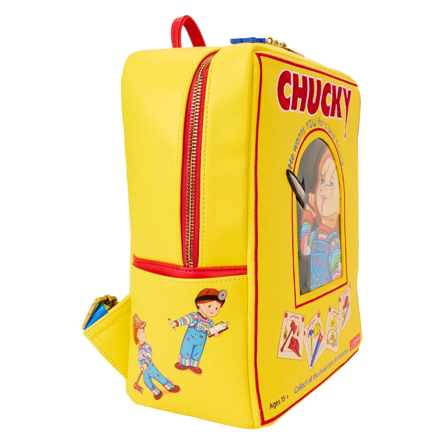 Loungefly x Childs Play Chucky Box Mini Backpack - Image 4