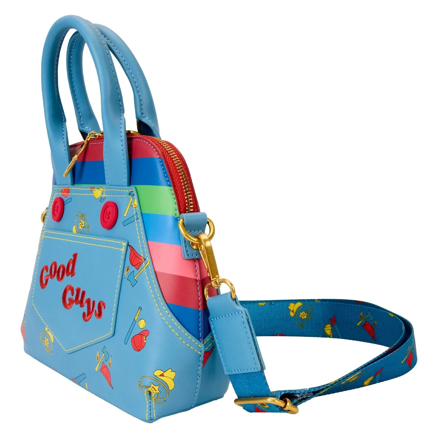 Loungefly x Childs Play Chucky Cosplay Crossbody Bag - Image 3