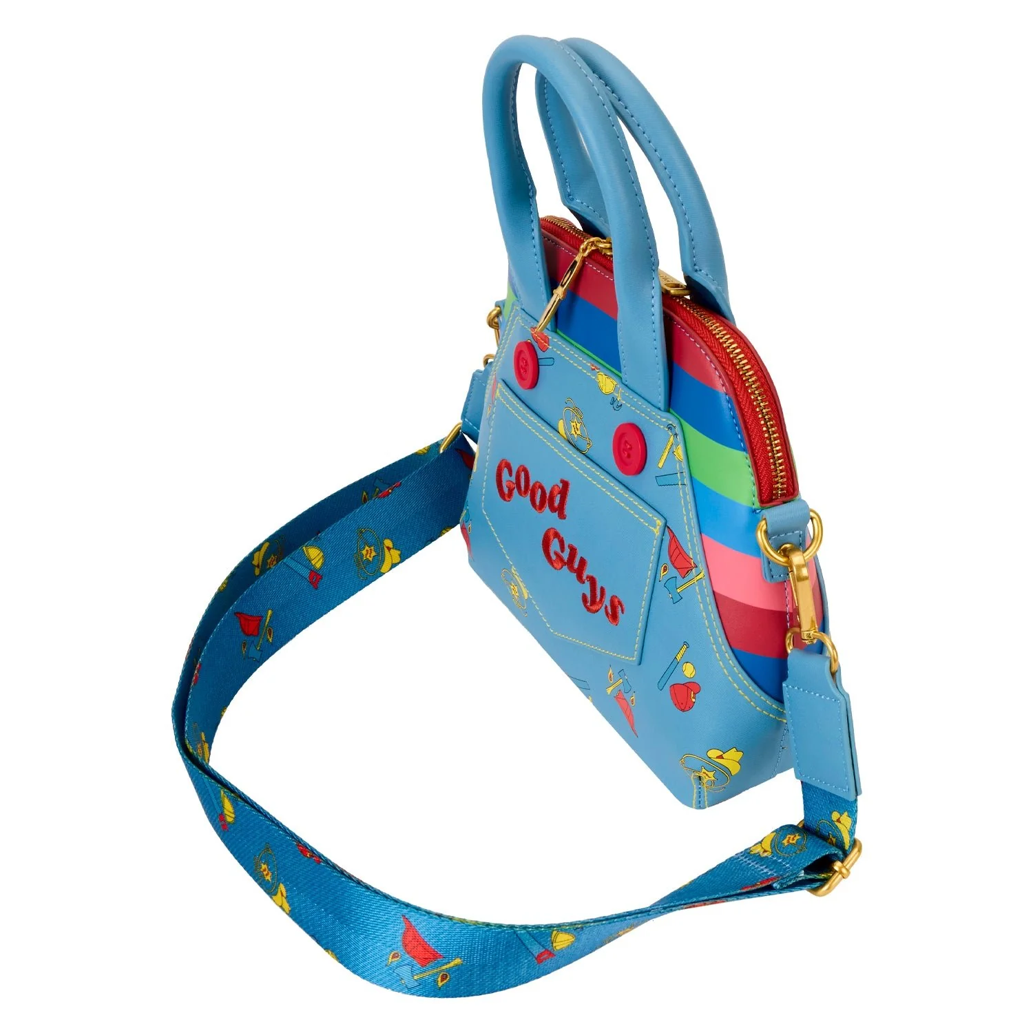 Loungefly x Childs Play Chucky Cosplay Crossbody Bag - Image 4