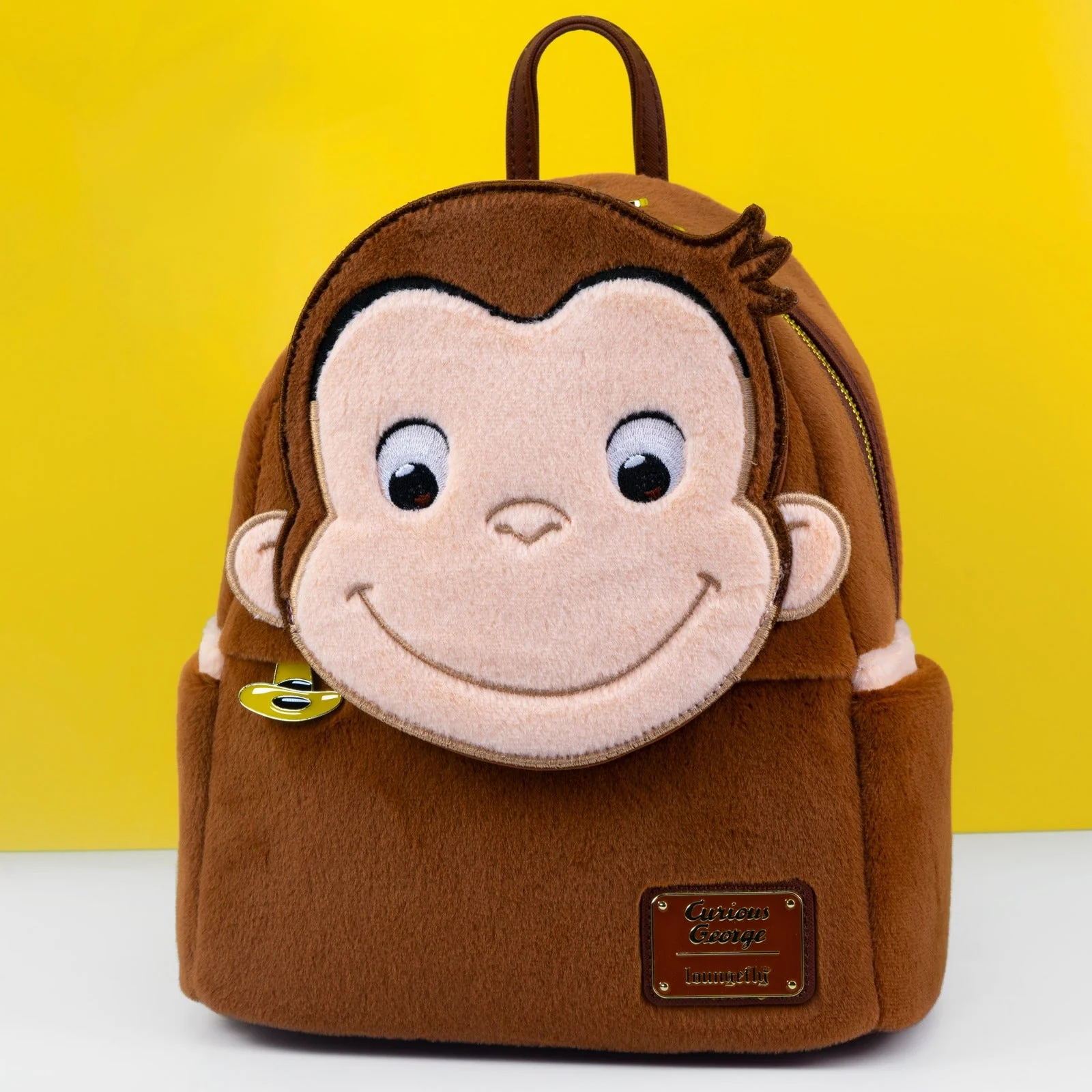 Loungefly x Curious George Plush Cosplay Mini Backpack