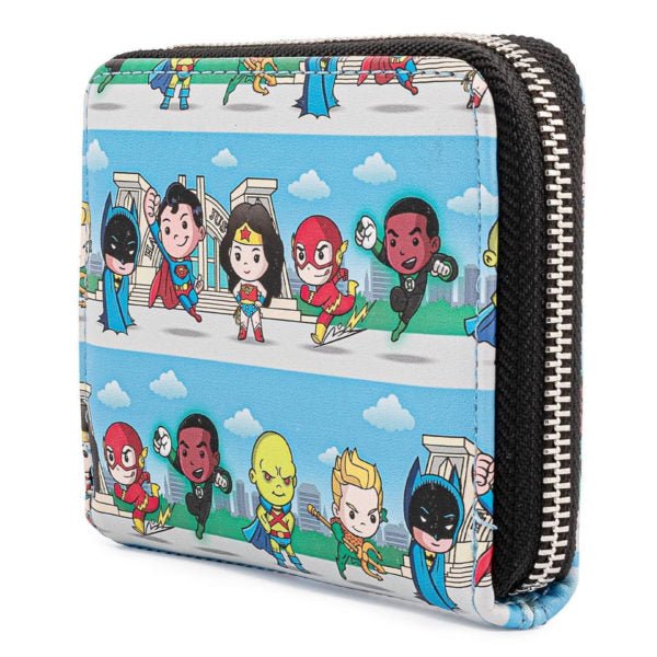 Loungefly x DC Comics Superheroes Chibi Line Up Purse - Image 3
