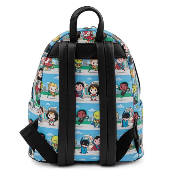 Loungefly x DC Superheroes Chibi Line Up Mini Backpack - Image 4