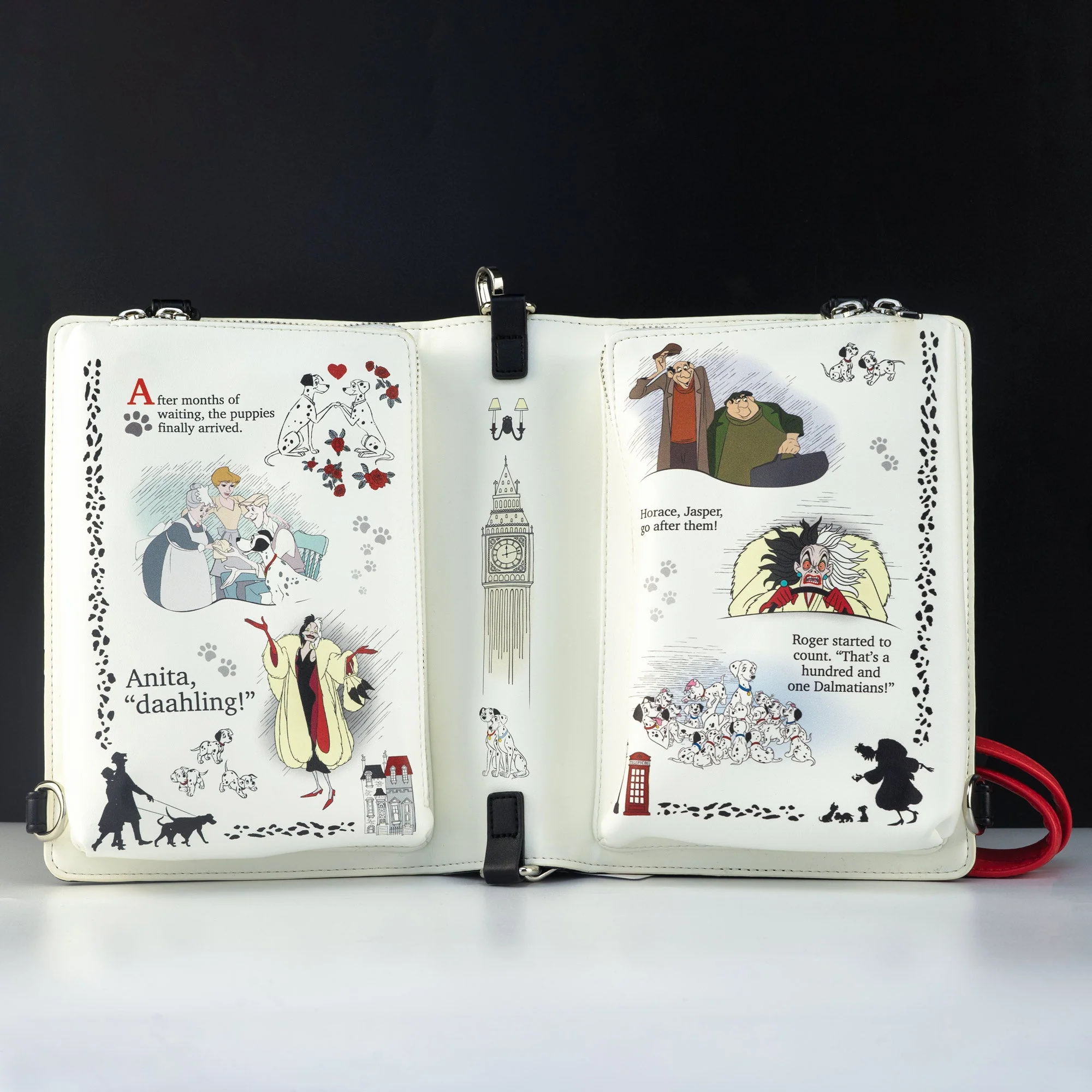 Loungefly x Disney 101 Dalmatians Book Convertible Crossbody - Image 3