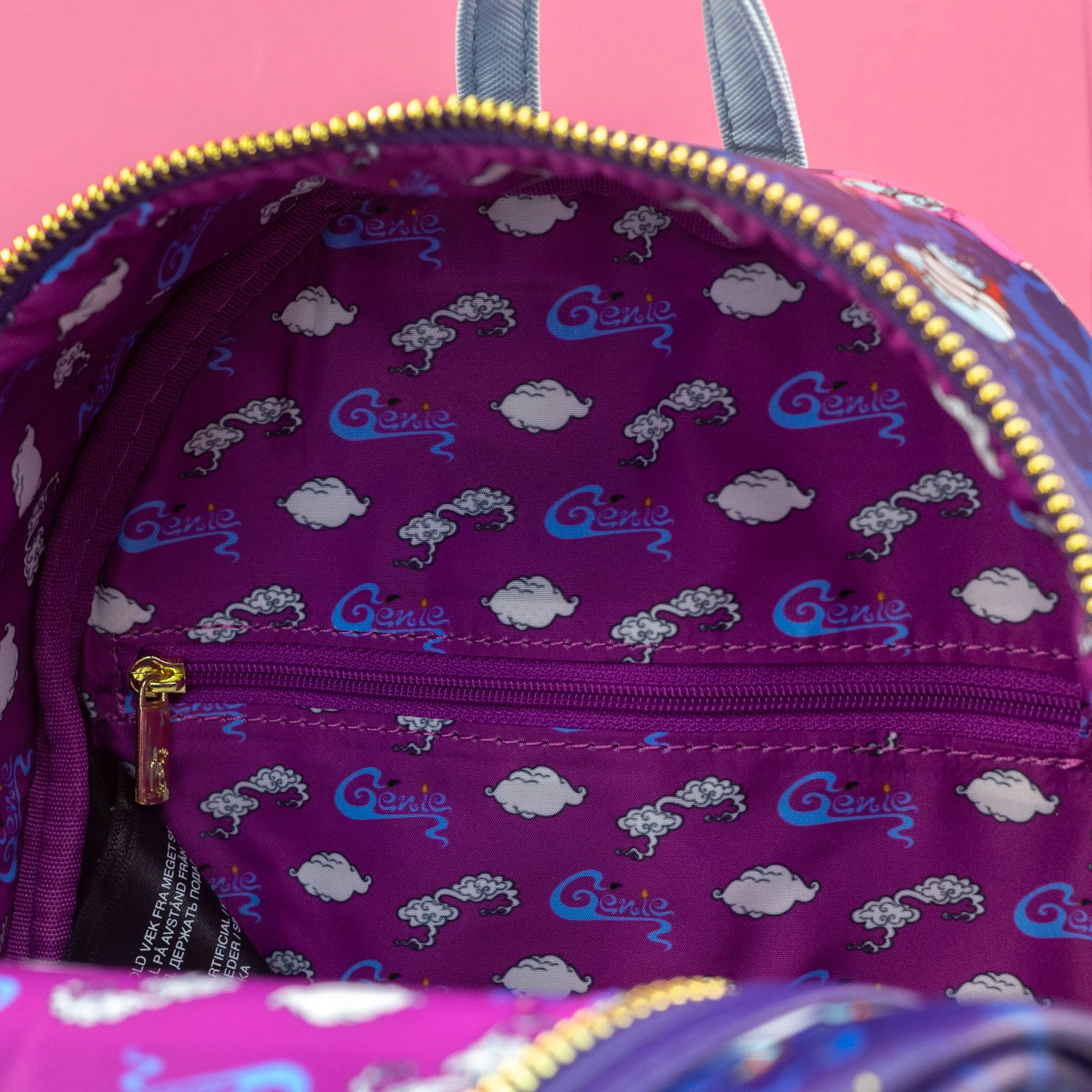 Loungefly x Disney Aladdin The Genie Transformations AOP Mini Backpack - Image 5