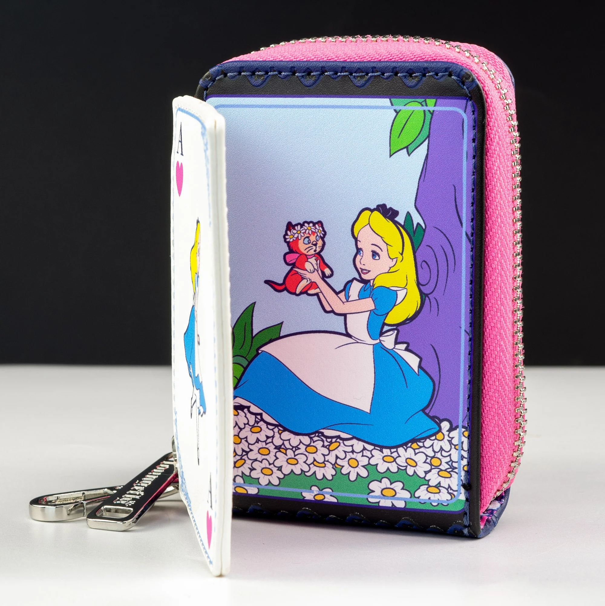 Loungefly x Disney Alice in Wonderland Character Playing Cards Accordion Wallet - Image 2