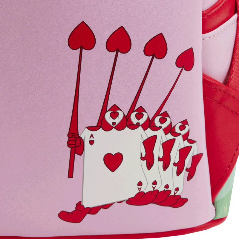Loungefly x Disney Alice in Wonderland Painting The Roses Red Mini Backpack - Image 5