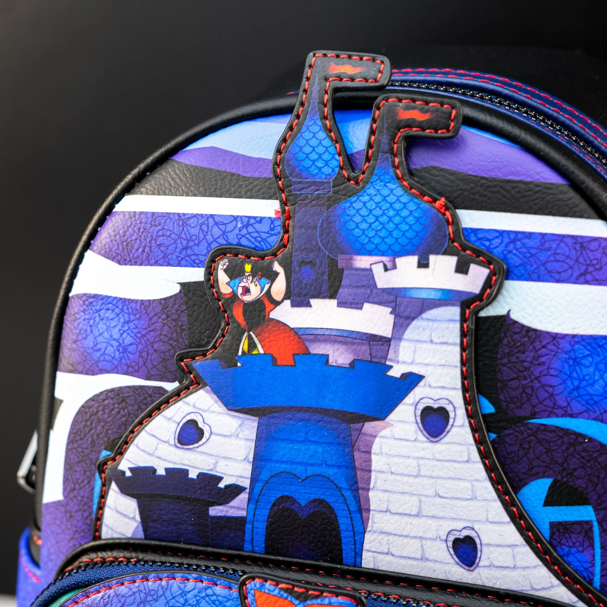 Loungefly x Disney Alice in Wonderland Queen of Hearts Castle Mini Backpack - Image 2