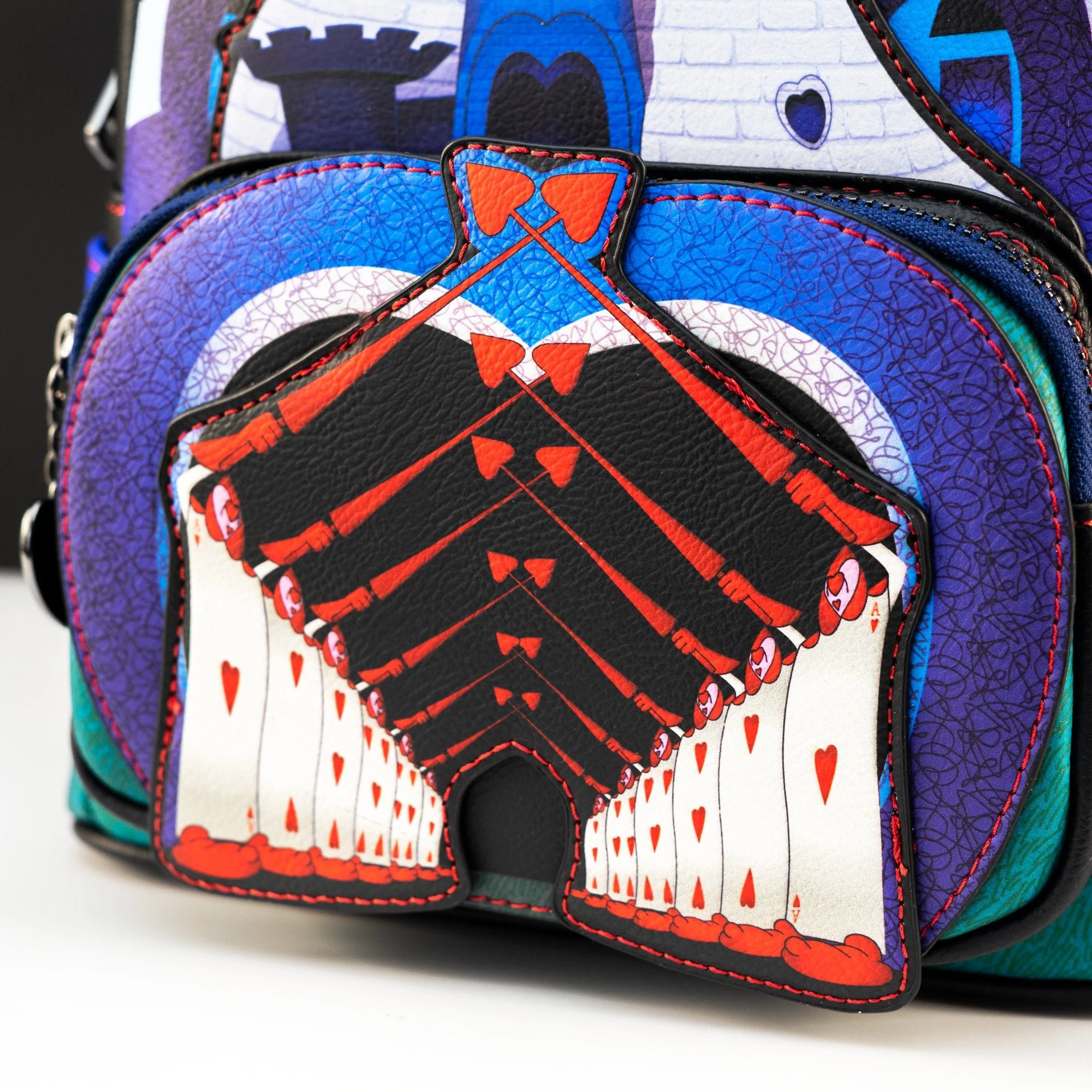 Loungefly x Disney Alice in Wonderland Queen of Hearts Castle Mini Backpack - Image 3