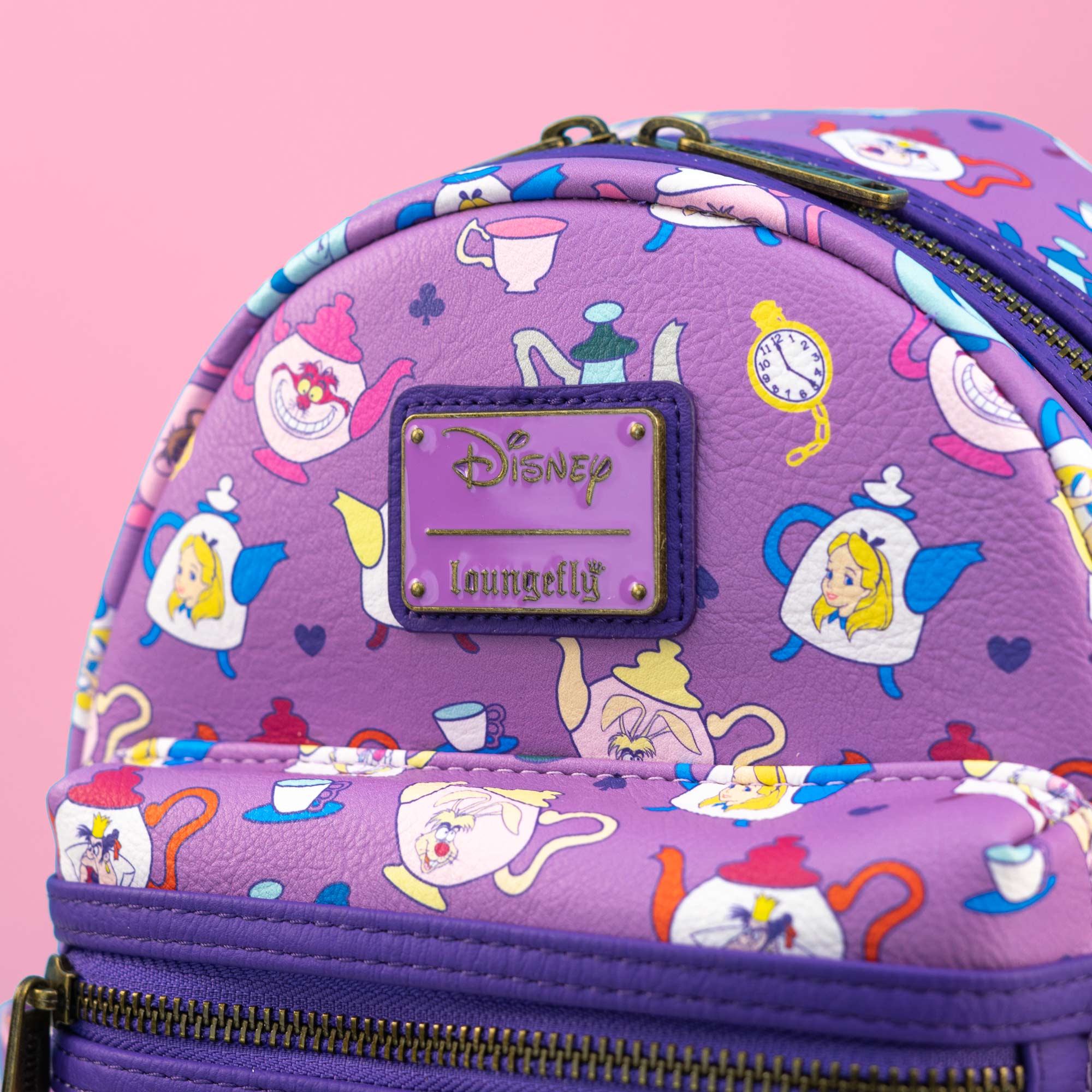 Loungefly x Disney Alice in Wonderland Mad Hatters Tea Pots Mini Backpack - Image 2