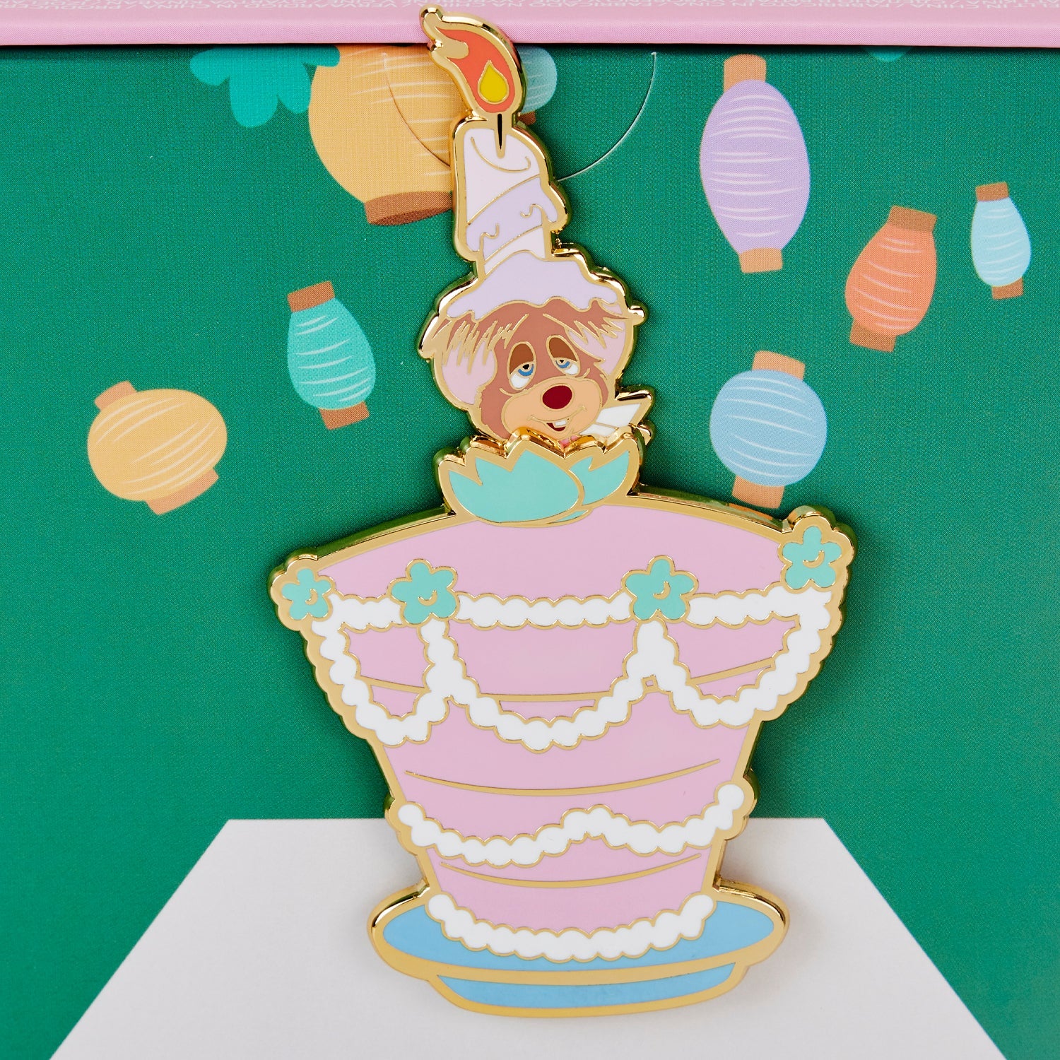 Loungefly x Disney Alice in Wonderland Unbirthday Cake Sliding 3 Inch Pin - Image 5