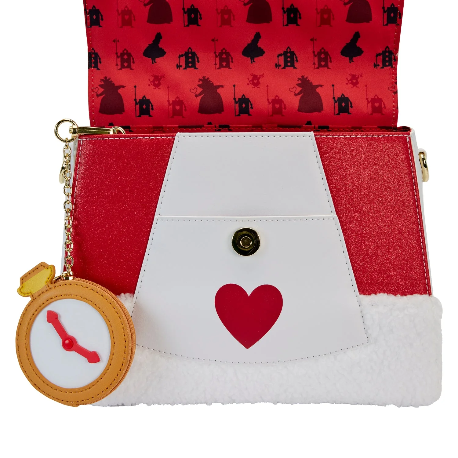 Loungefly x Disney Alice in Wonderland White Rabbit Cosplay Crossbody Bag - Image 6