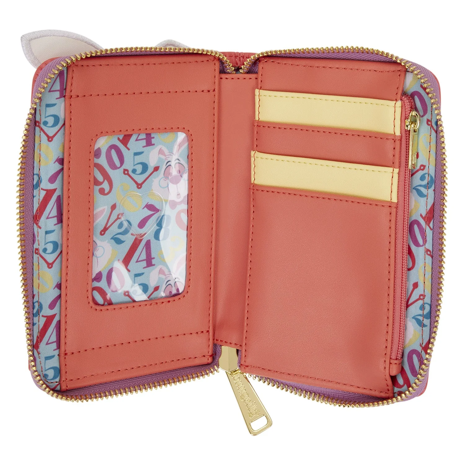 Loungefly x Disney Alice In Wonderland White Rabbit Zip Around Wallet - Image 4