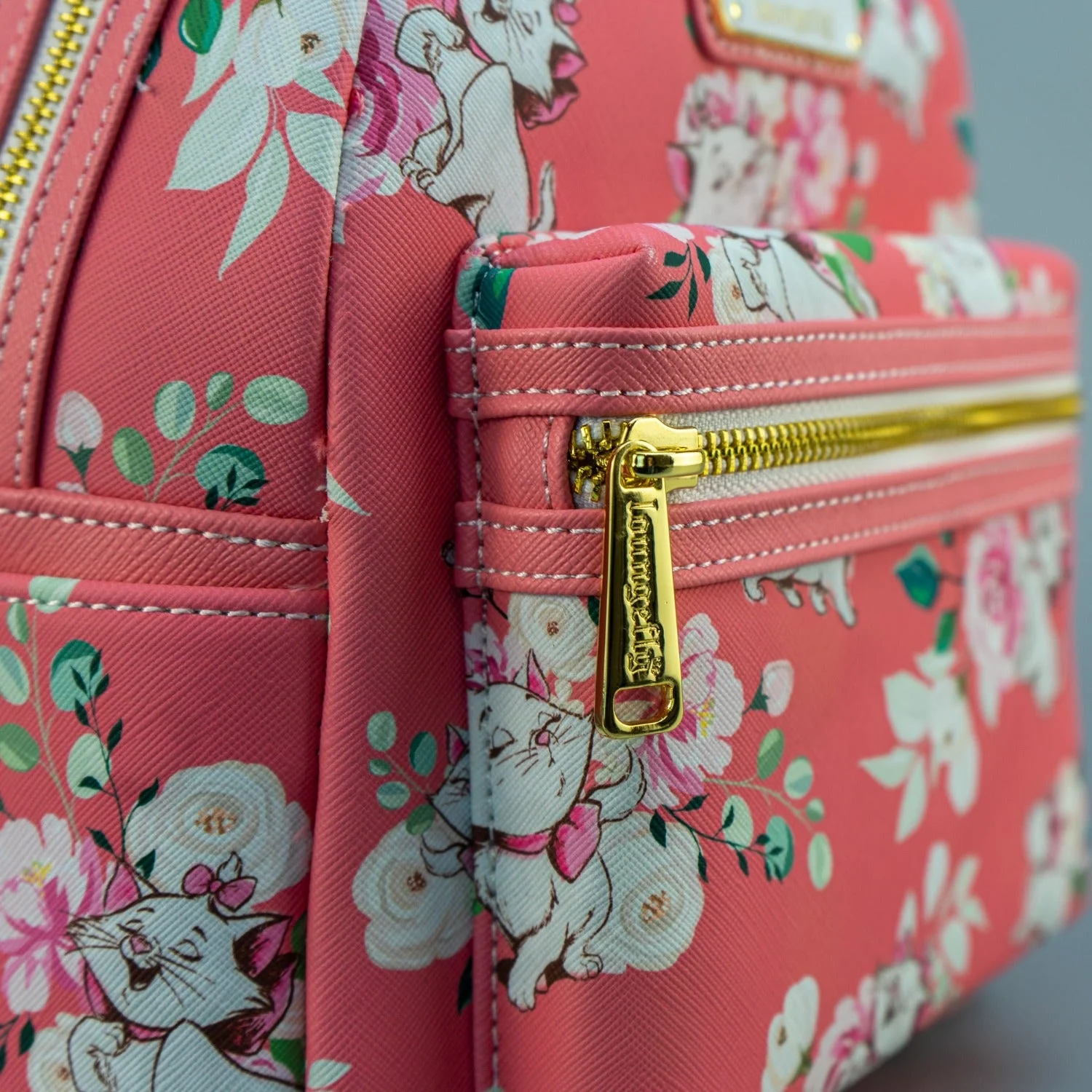 Loungefly x Disney Aristocats Marie Pink Floral Print Mini Backpack - Image 4