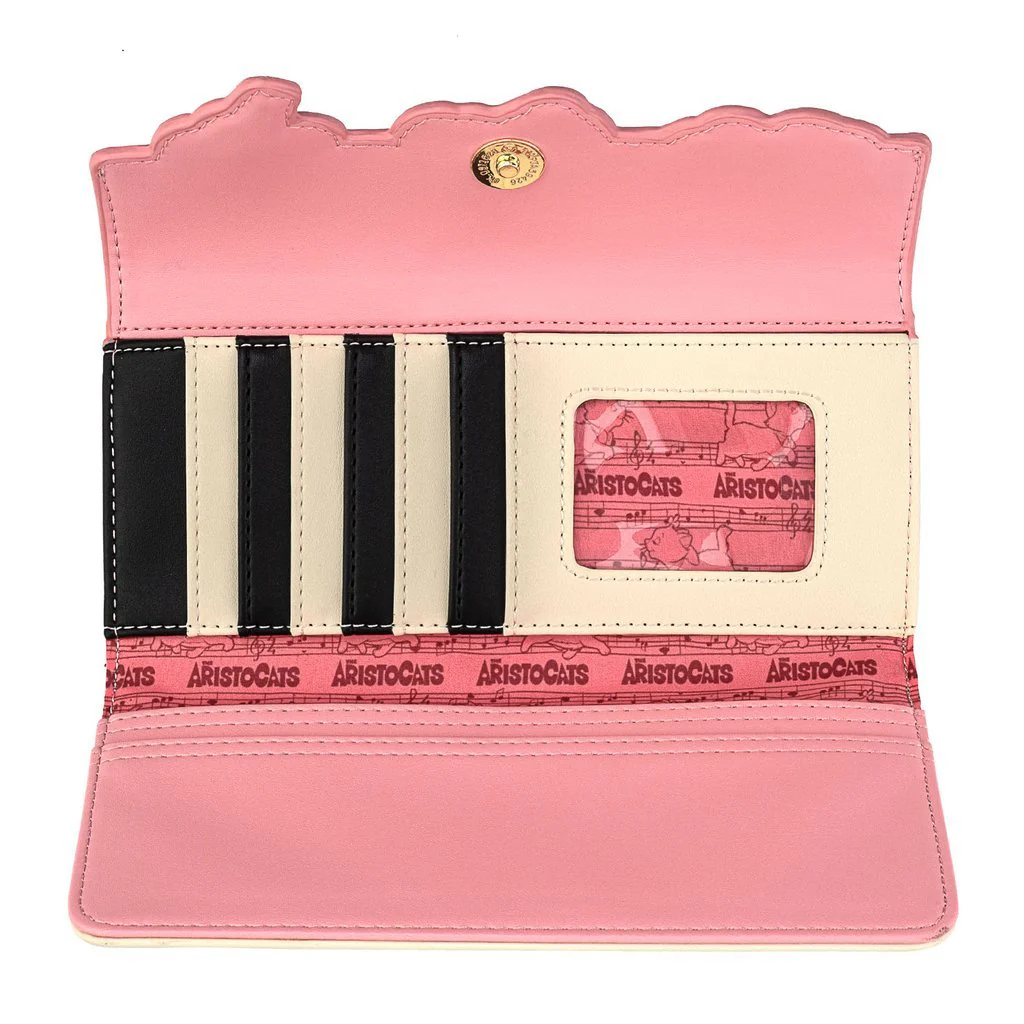Loungefly x Disney Aristocats Piano Tri-Fold Purse - Image 3
