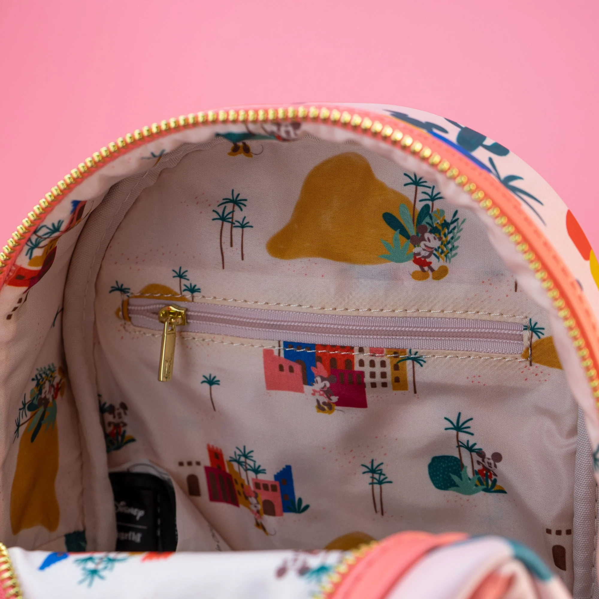 Loungefly x Disney Backpack South Western Mickey Cactus Mini Backpack - Image 4