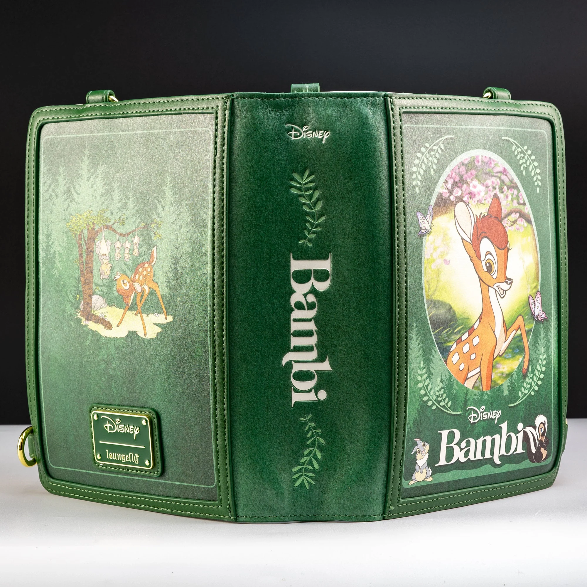 Loungefly x Disney Bambi Book Convertible Crossbody Bag - Image 2