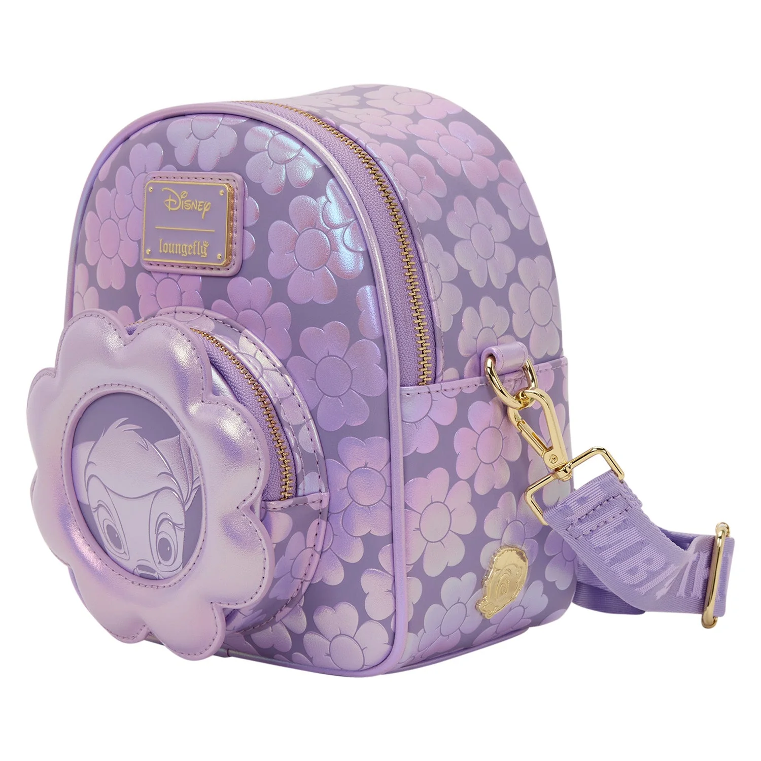 Loungefly x Disney Bambi Micro Convertible Mini Backpack & Crossbody Bag - Image 2