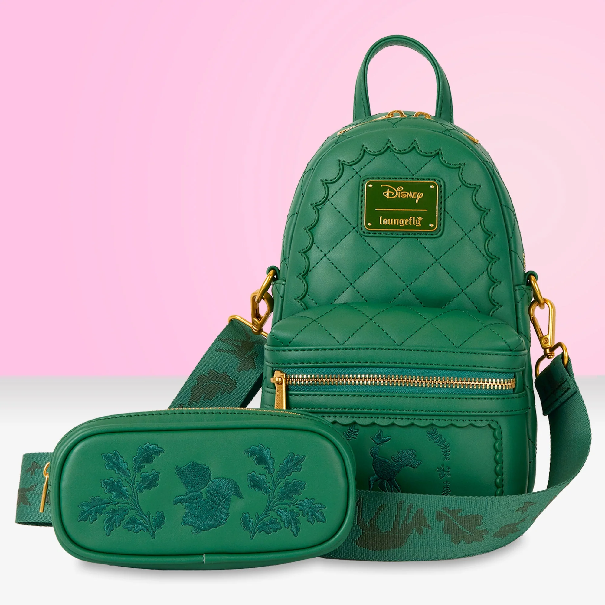 Loungefly x Disney Bambi Quilted Convertible Sling Bag