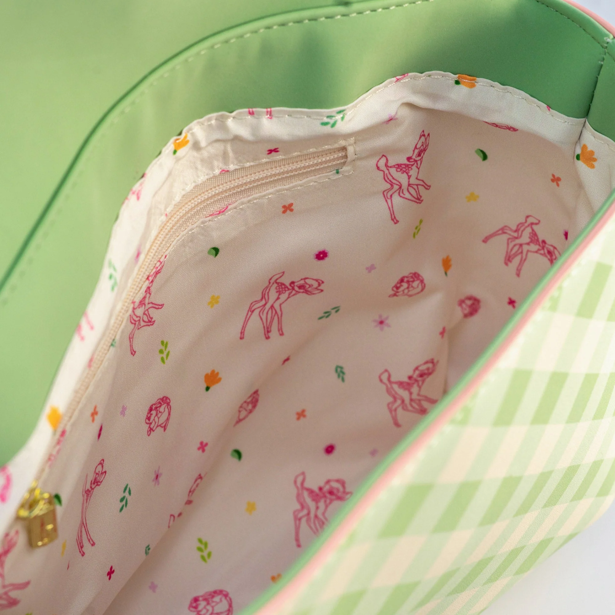 Loungefly x Disney Bambi Spring Time Gingham Crossbody Bag - Image 5