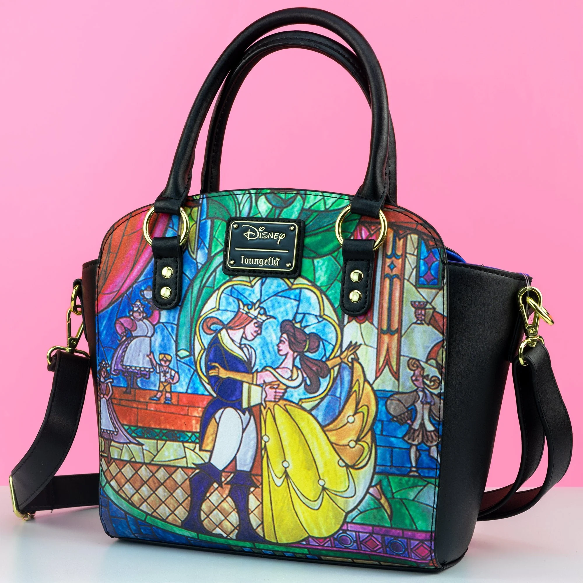 Loungefly x Disney Beauty and the Beast Belle Castle Crossbody Bag - Image 2