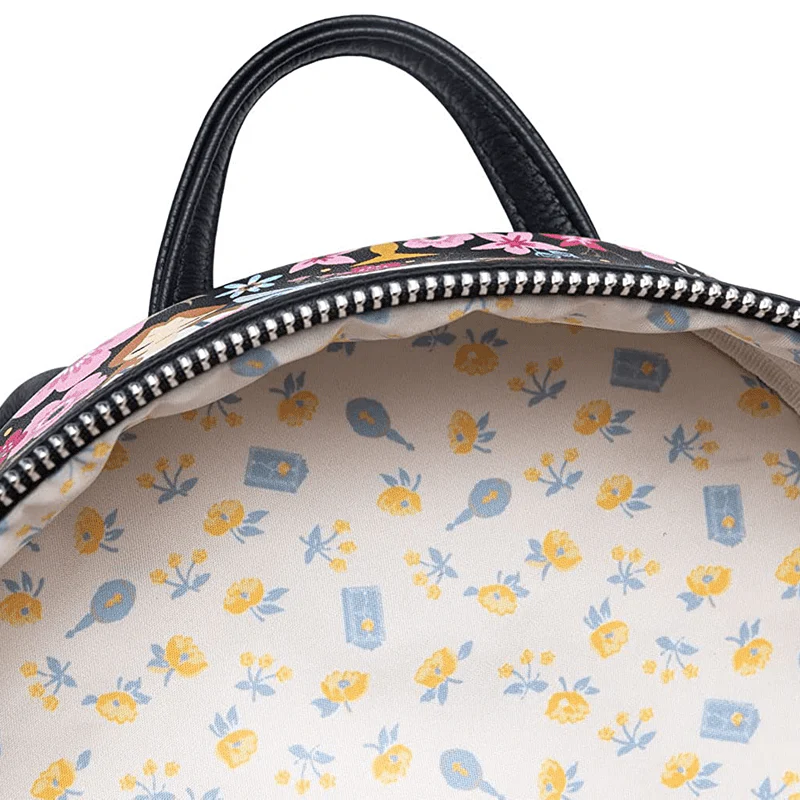 Loungefly x Disney Beauty and The Beast Belle Floral Print Mini Backpack - Image 4