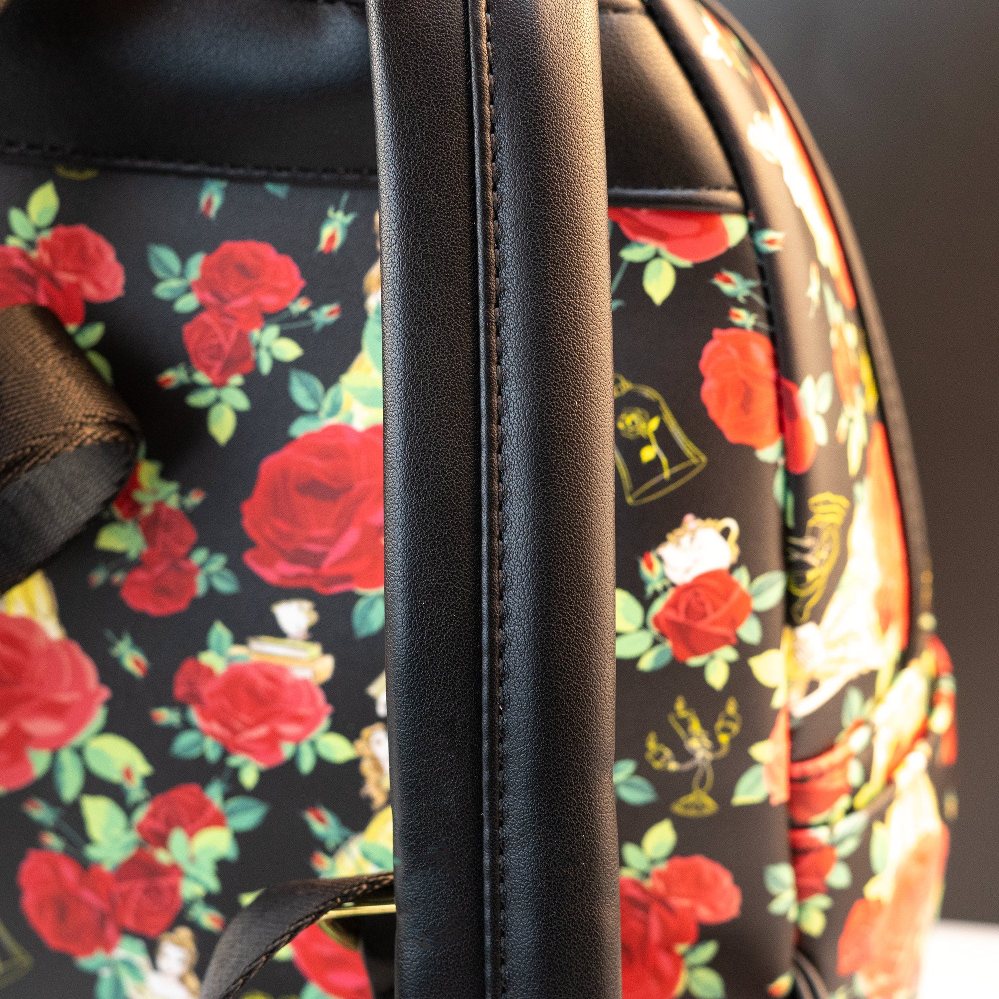 Loungefly x Disney Beauty and the Beast Belle Roses Mini Backpack - Image 4