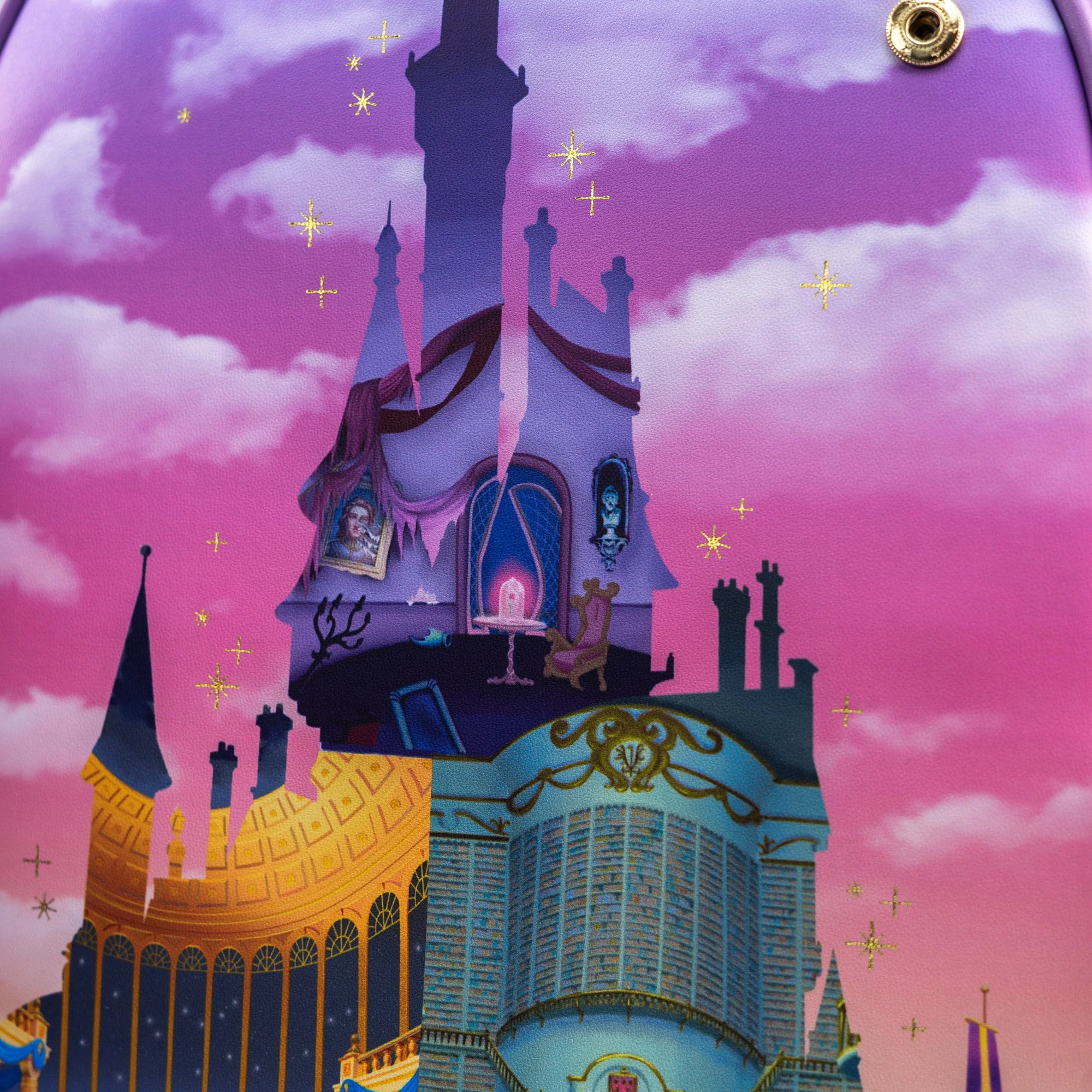 Loungefly x Disney The Beauty and The Beast Castle Window Mini Backpack - Image 5