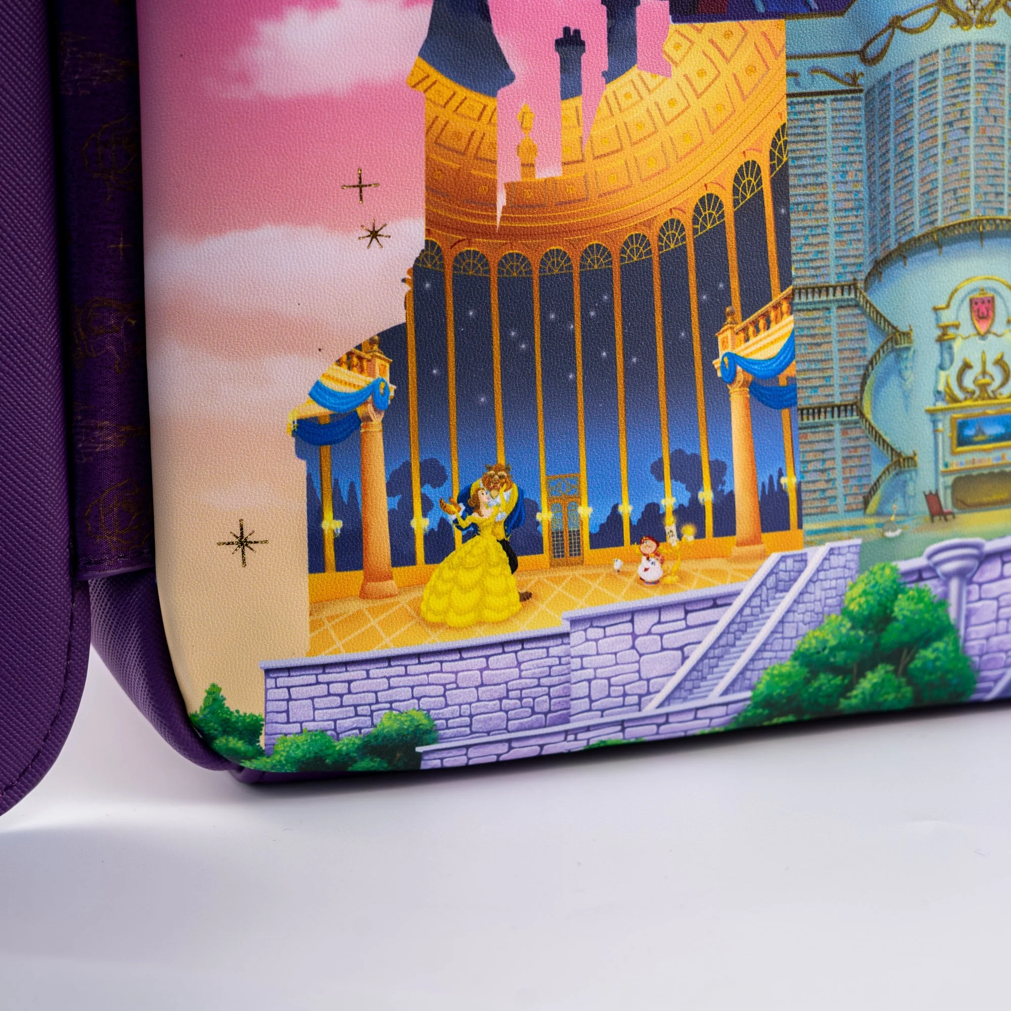 Loungefly x Disney The Beauty and The Beast Castle Window Mini Backpack - Image 6