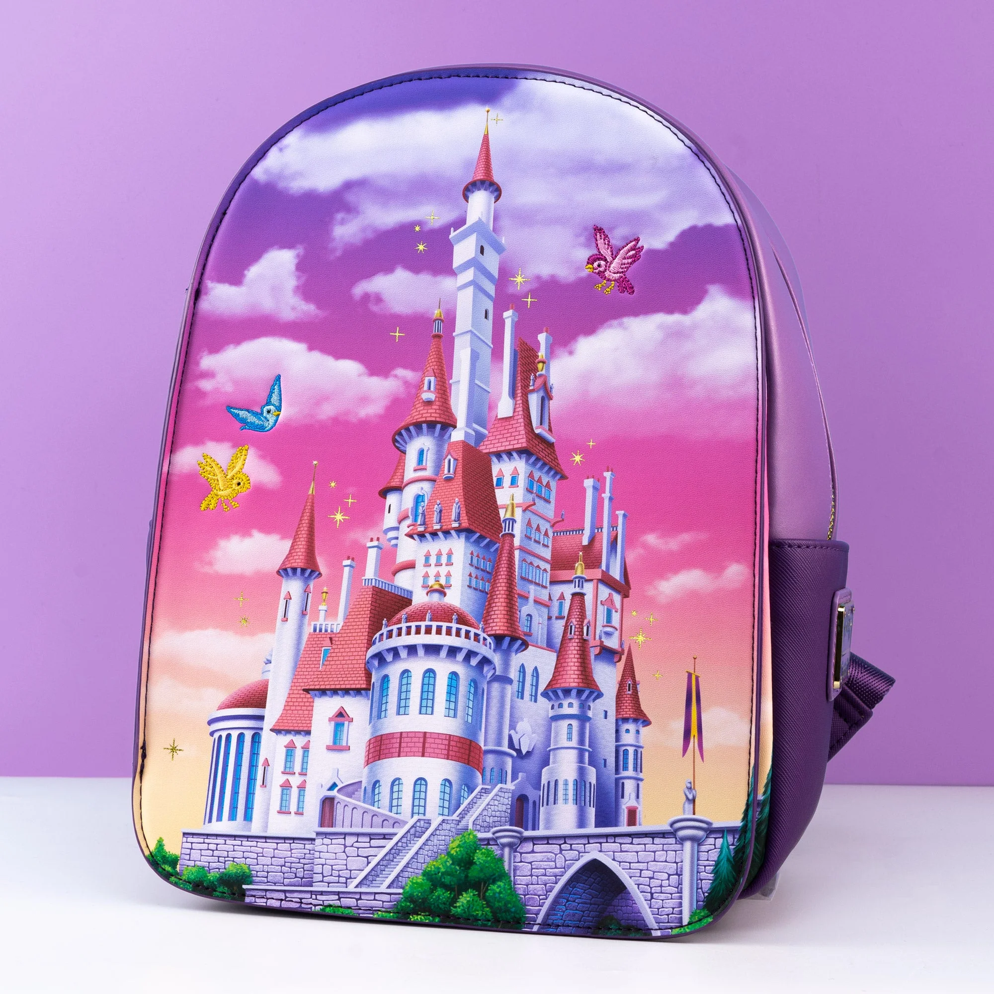 Loungefly x Disney The Beauty and The Beast Castle Window Mini Backpack - Image 9
