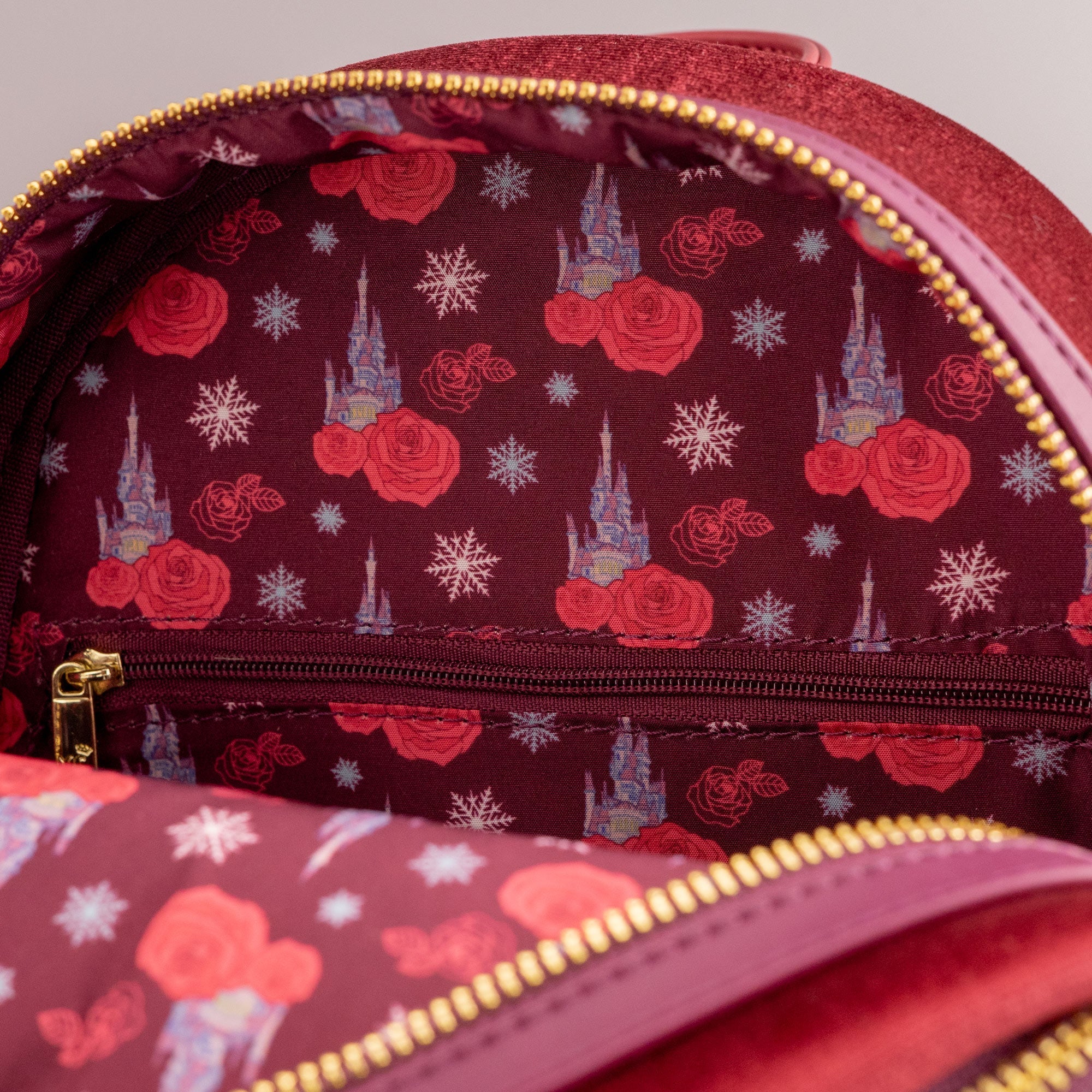 Loungefly x Disney Beauty and the Beast Enchanted Belle Winter Scene Mini Backpack - Image 7